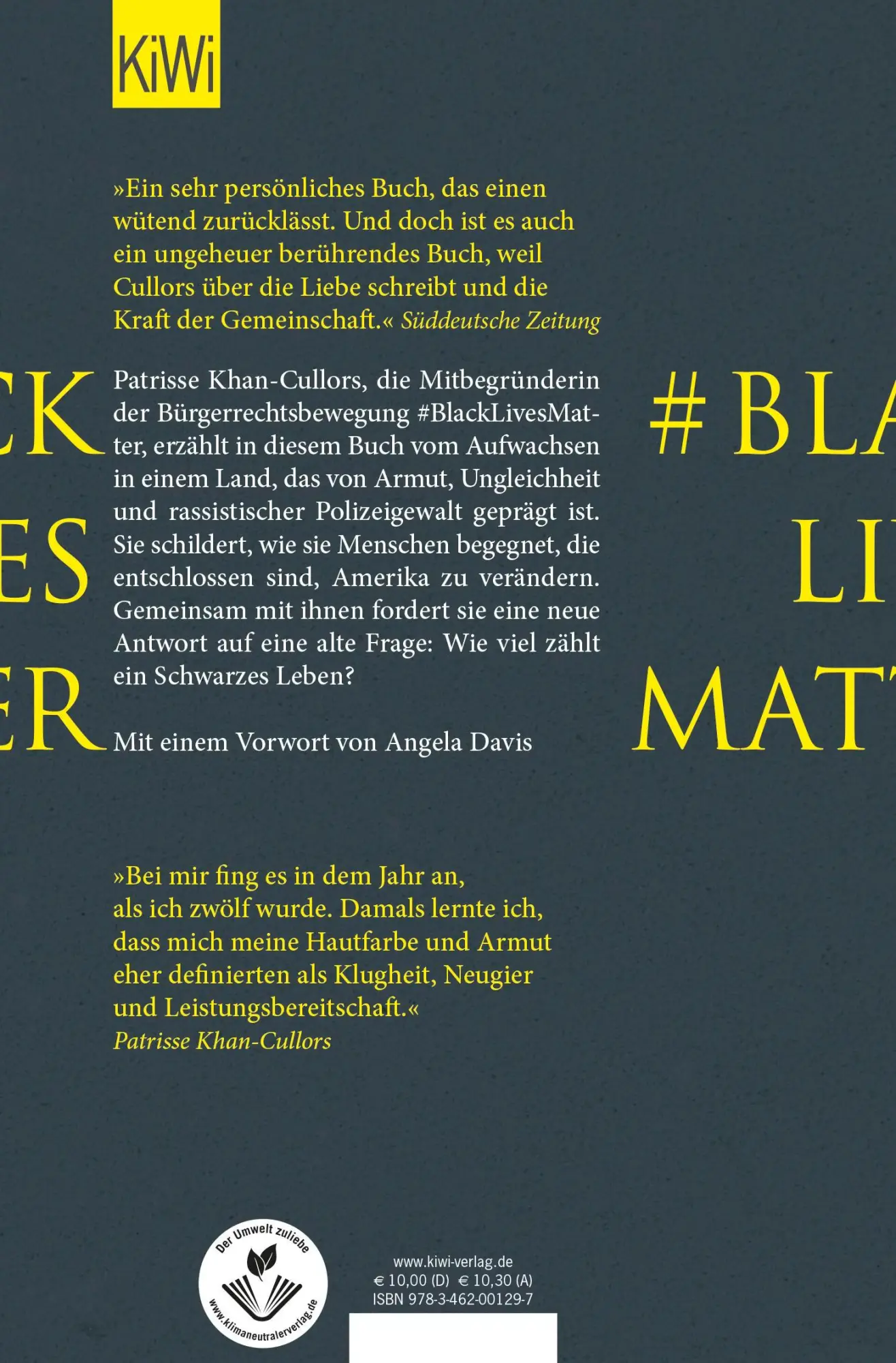 Rückseite: 9783462001297 | #BlackLivesMatter | Eine Geschichte vom Überleben | Taschenbuch | 2020