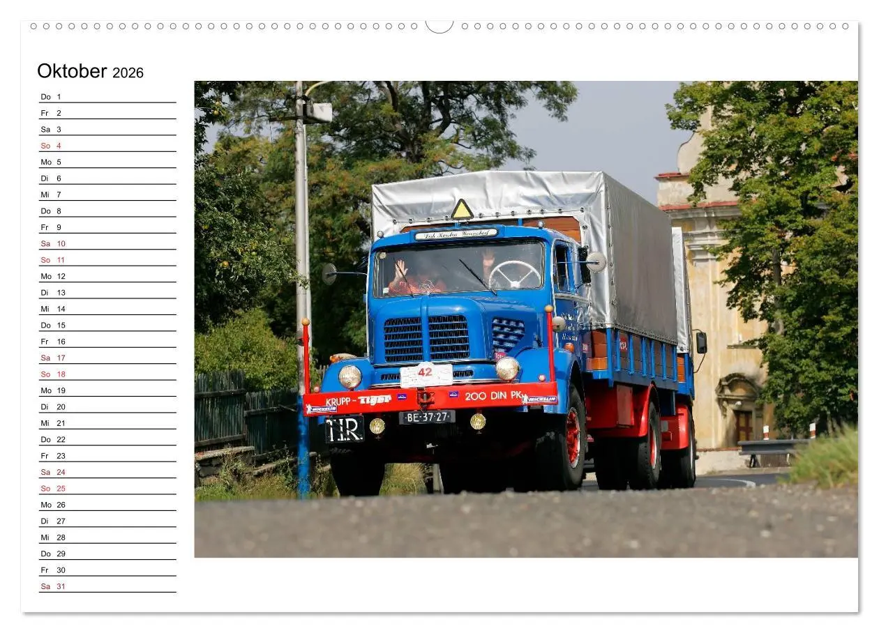 Bild: 9783516001297 | Klassische Lastkraftwagen (Wandkalender 2026 DIN A2 quer), CALVENDO...