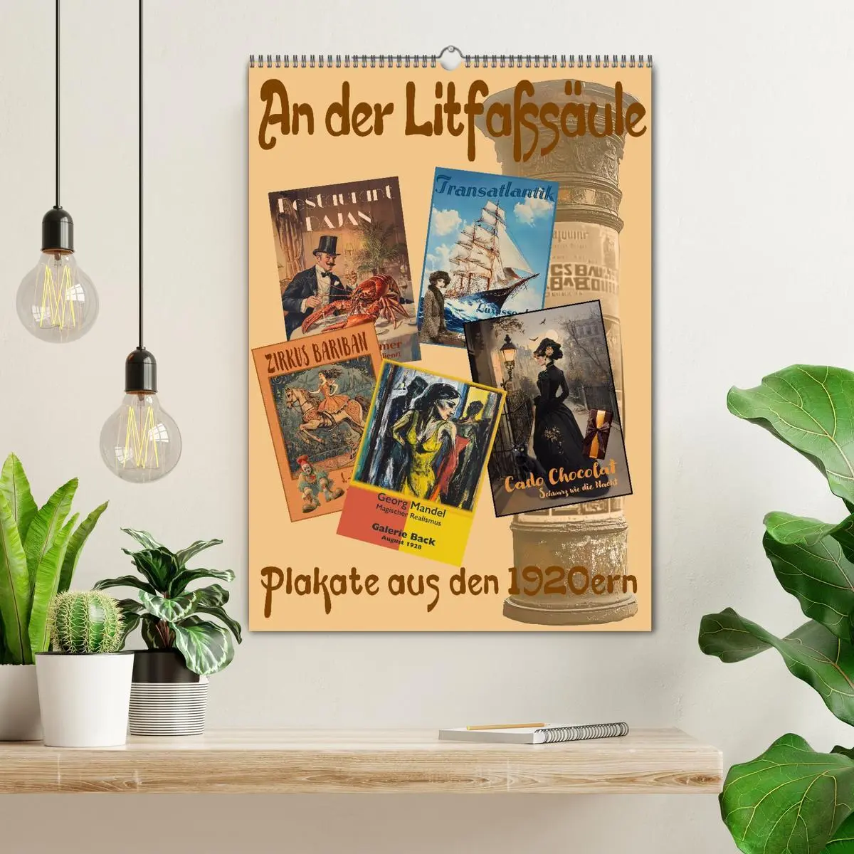 Bild: 9783516621297 | An der Litfaßsäule (Wandkalender 2026 DIN A2 hoch), CALVENDO...