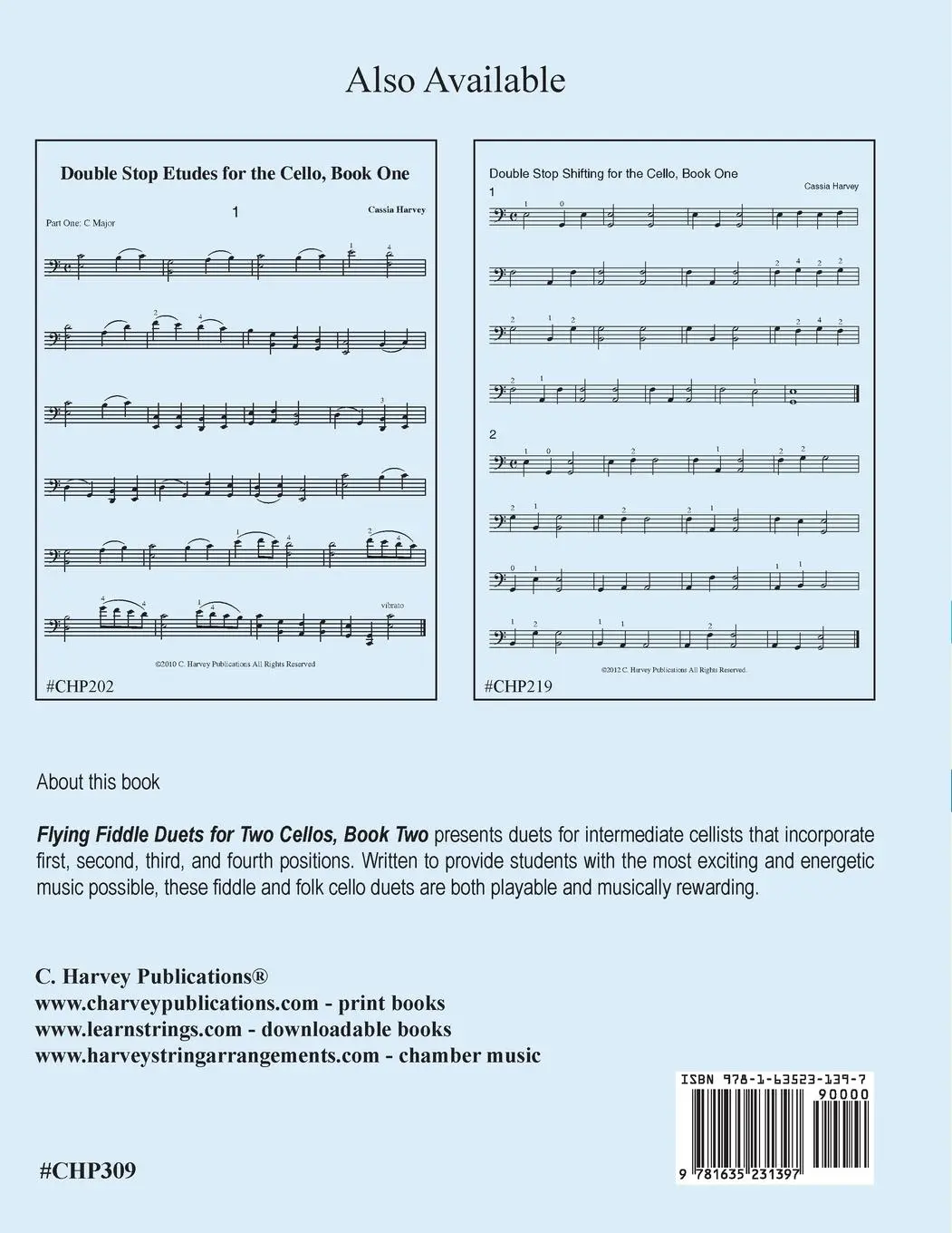 Rückseite: 9781635231397 | Flying Fiddle Duets for Two Cellos, Book Two | Myanna Harvey | Buch