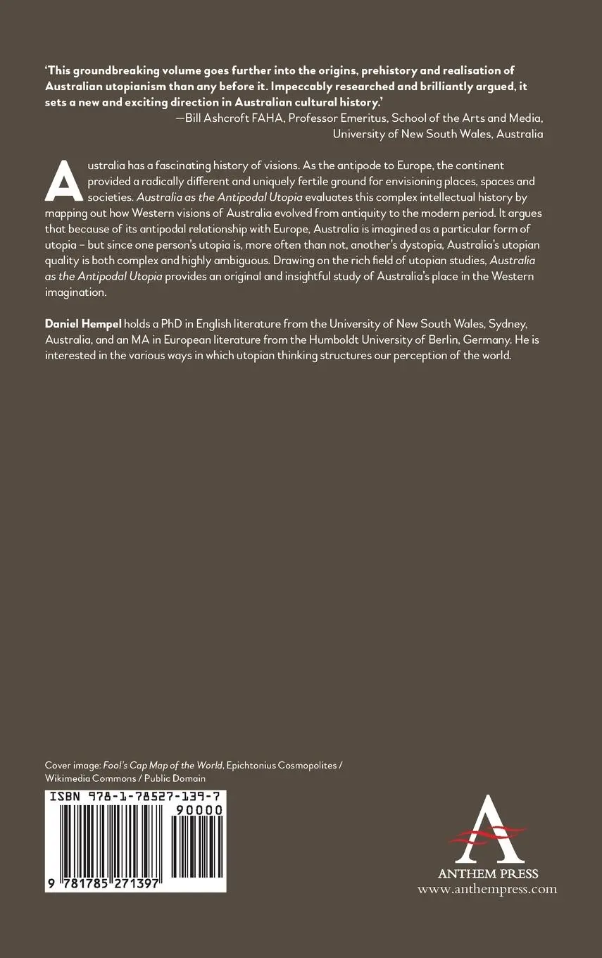 Rückseite: 9781785271397 | Australia as the Antipodal Utopia | Daniel Hempel | Buch | Gebunden