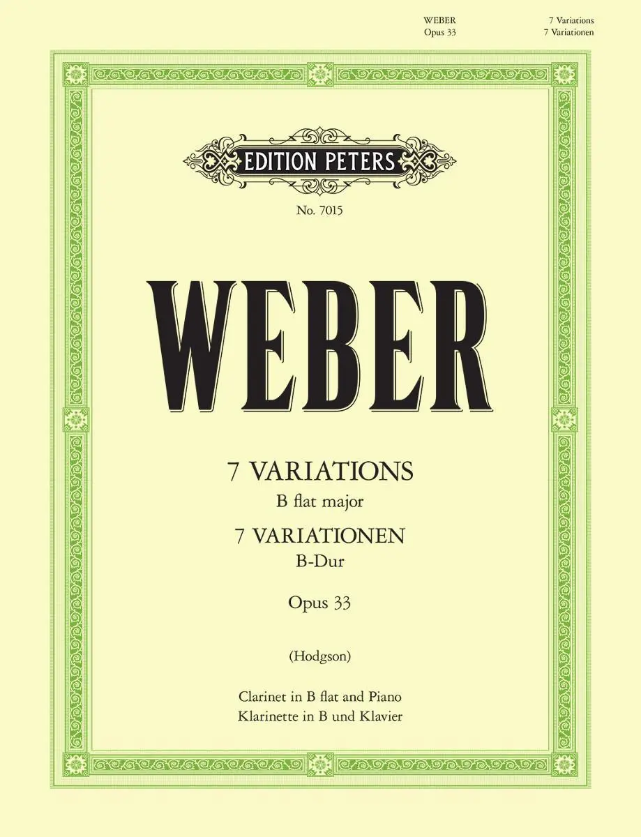 Cover: 9790577081397 | 7 Variations Op.33 | Carl Maria von Weber | Taschenbuch | Buch | 2025