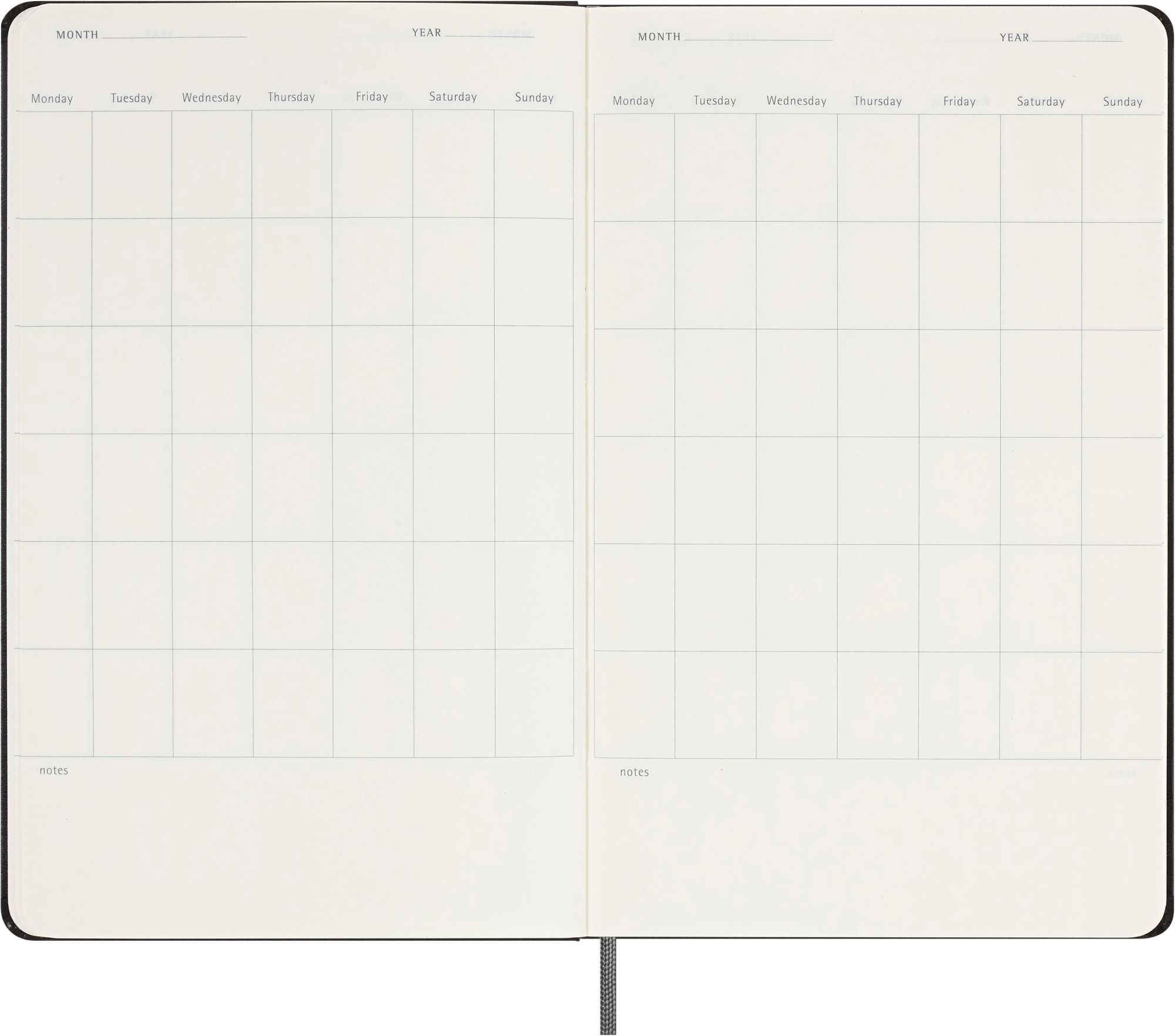 Bild: 8056999271497 | Moleskine undatierter Wochen Notizkalender, L/A5, 1 Wo = 1 Seite,...