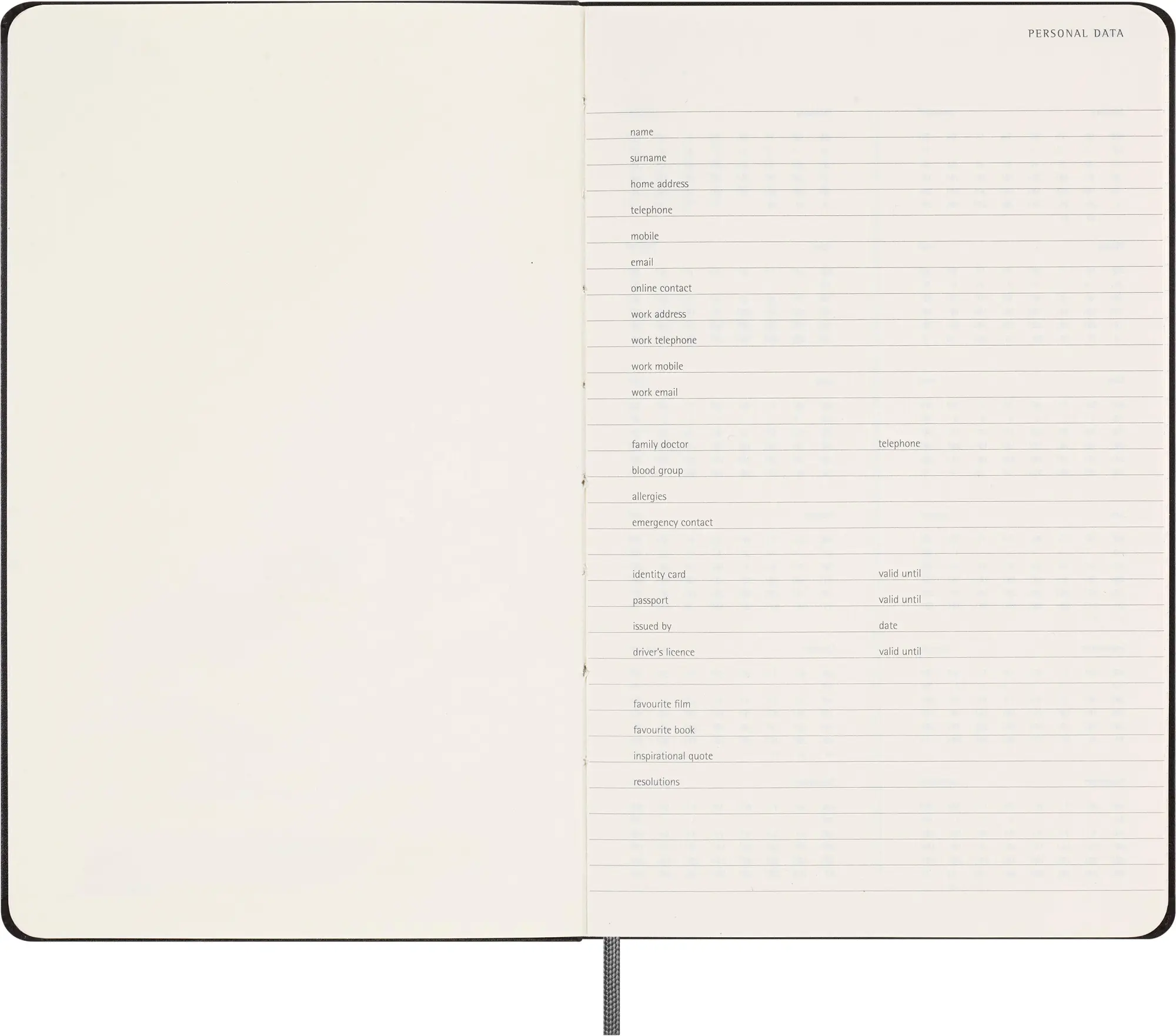 Bild: 8056999271497 | Moleskine undatierter Wochen Notizkalender, L/A5, 1 Wo = 1 Seite,...