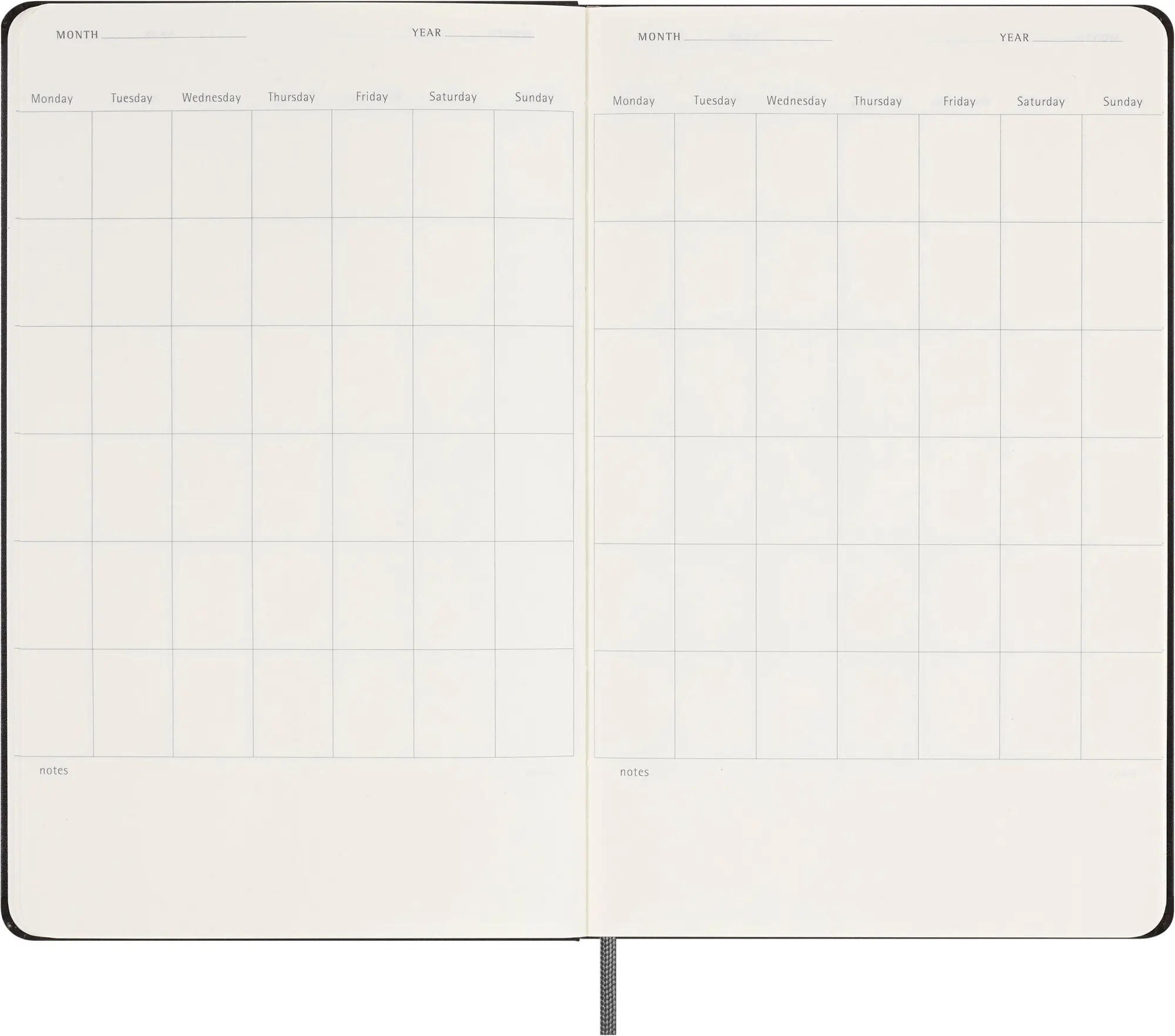 Bild: 8056999271497 | Moleskine undatierter Wochen Notizkalender, L/A5, 1 Wo = 1 Seite,...