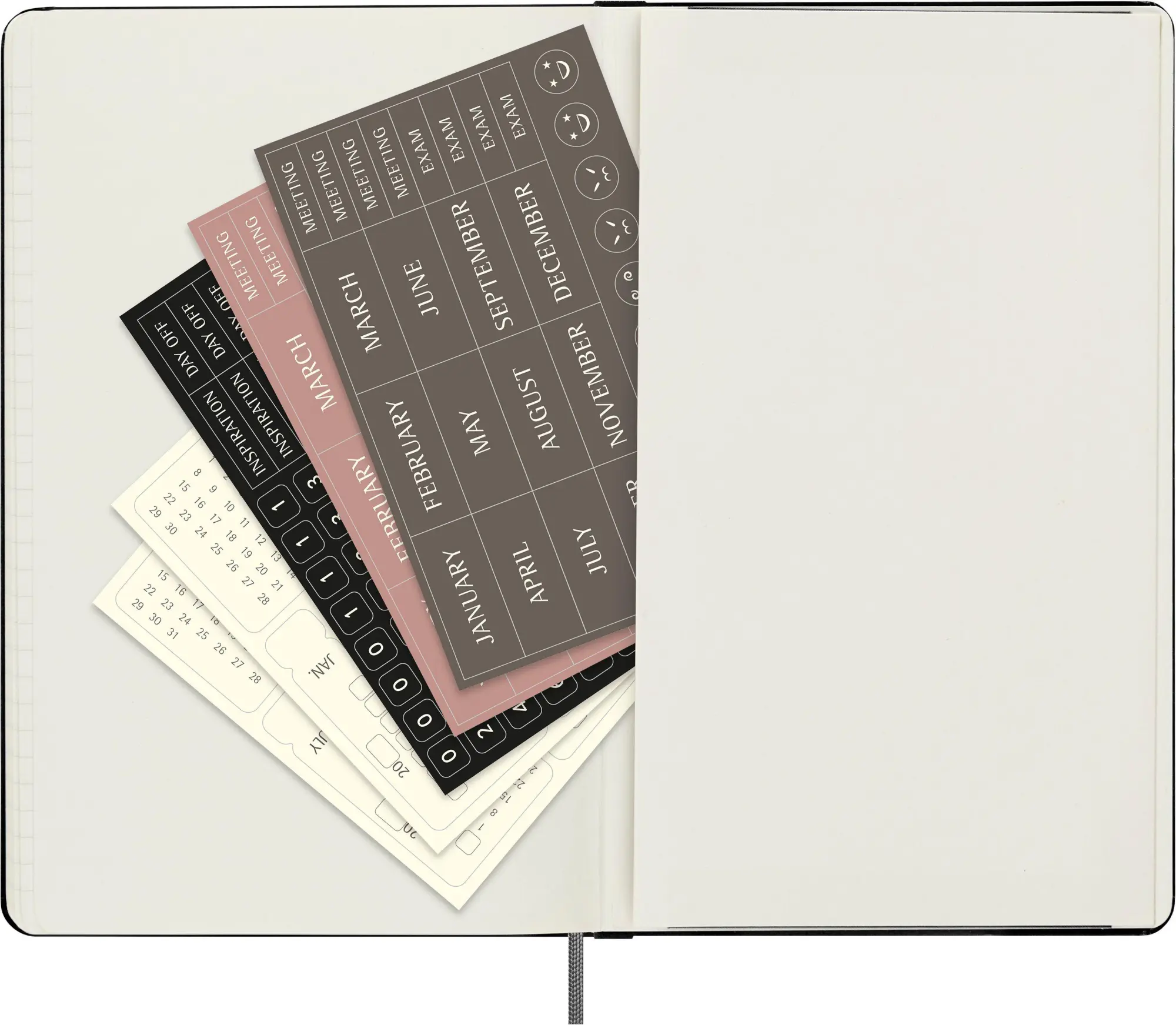 Bild: 8056999271497 | Moleskine undatierter Wochen Notizkalender, L/A5, 1 Wo = 1 Seite,...
