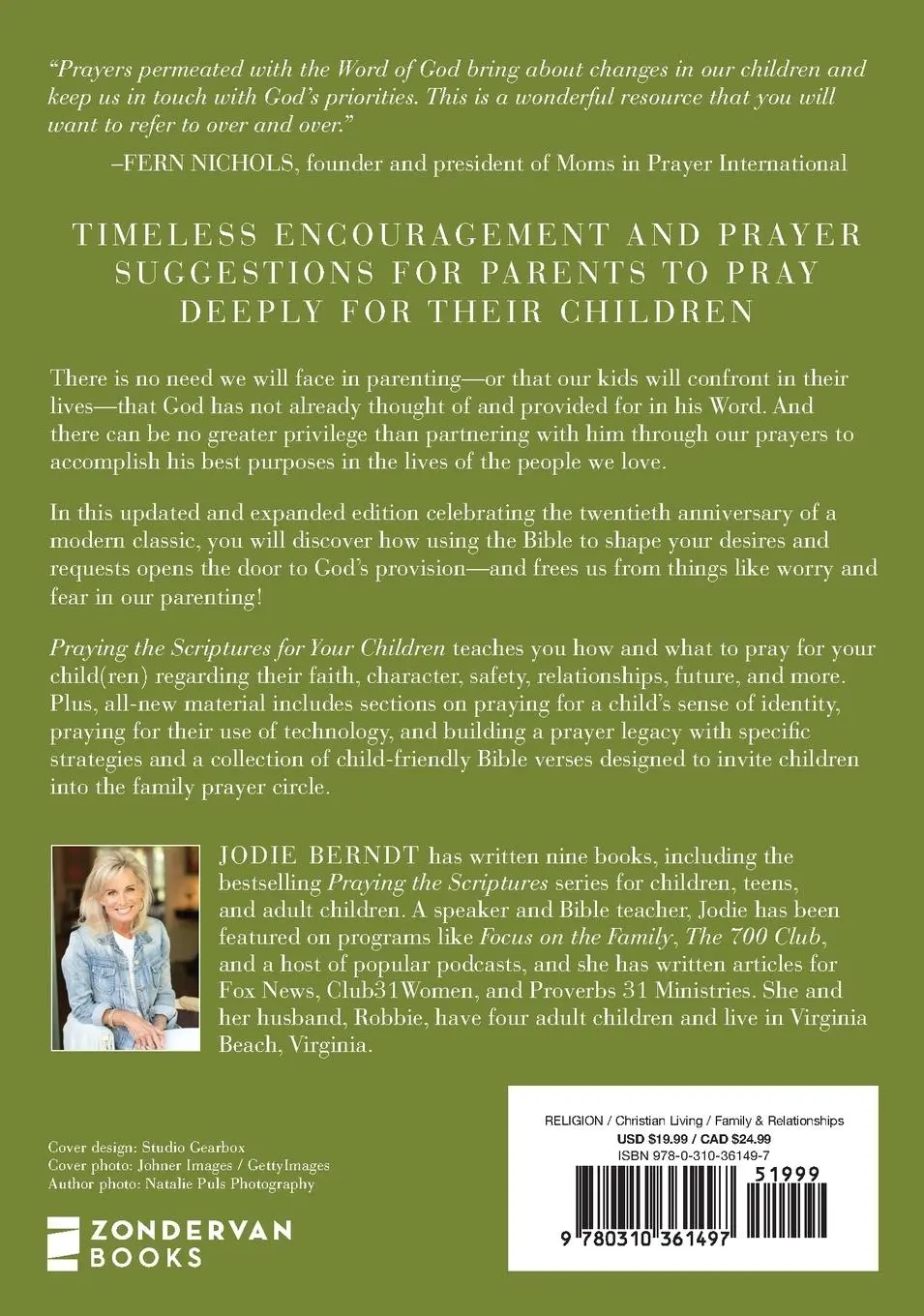 Rückseite: 9780310361497 | Praying the Scriptures for Your Children 20th Anniversary Edition