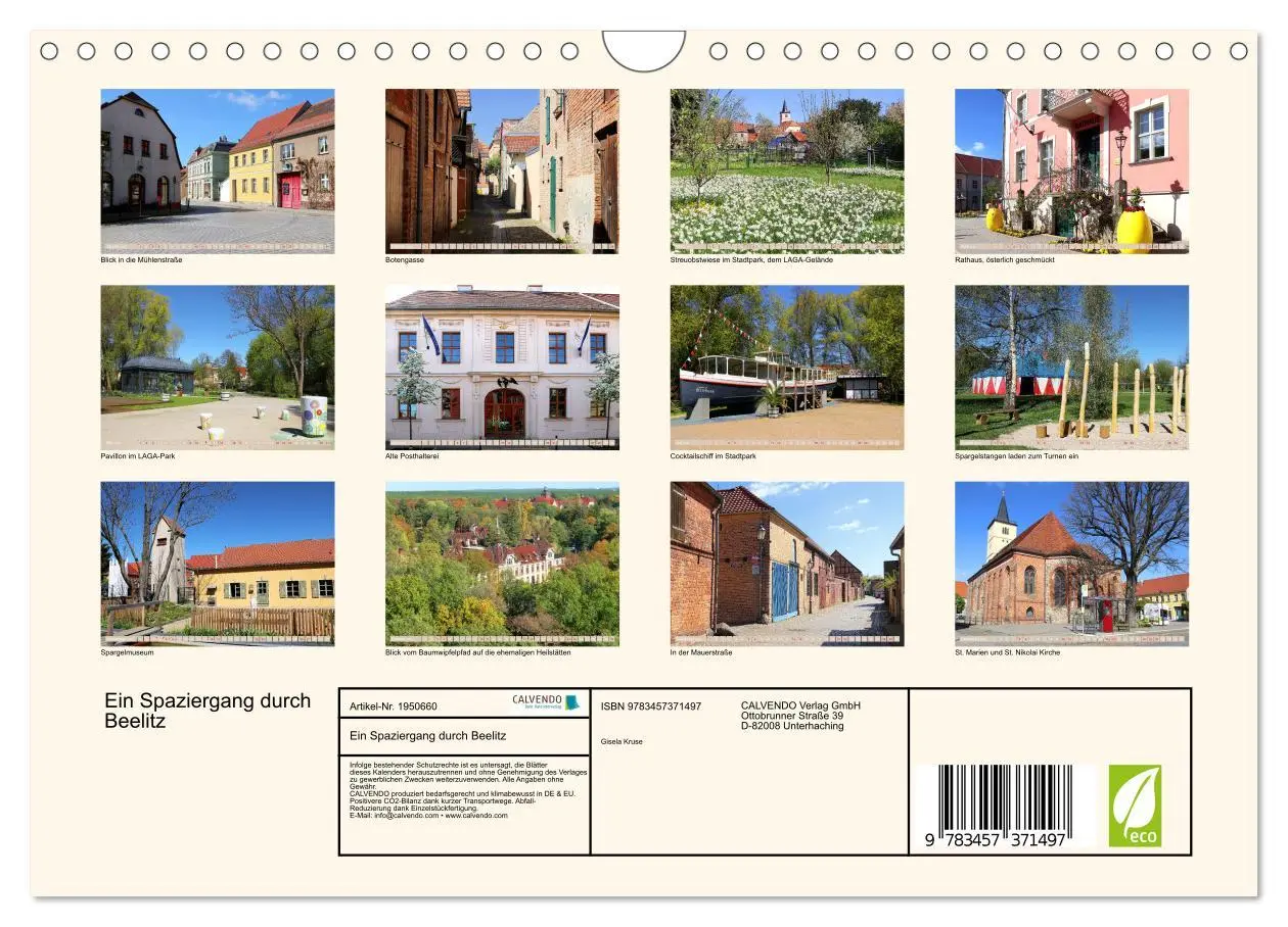 Bild: 9783457371497 | Ein Spaziergang durch Beelitz (Wandkalender 2026 DIN A4 quer),...