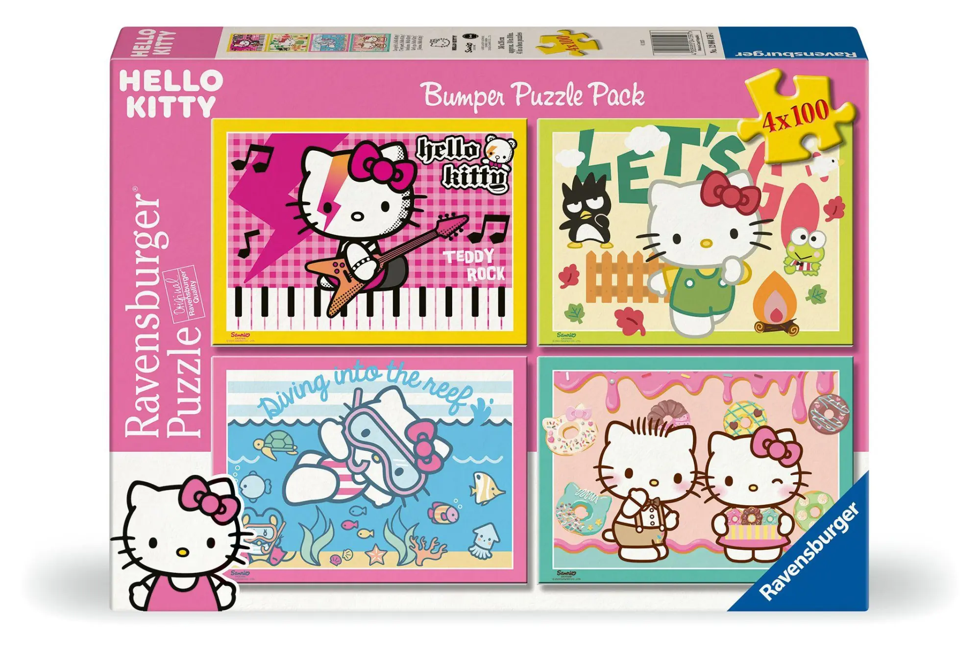 Cover: 4005555041597 | Kinderpuzzle 4x100 Teile - Los geht's, Hello Kitty! | Spiel | 12004159
