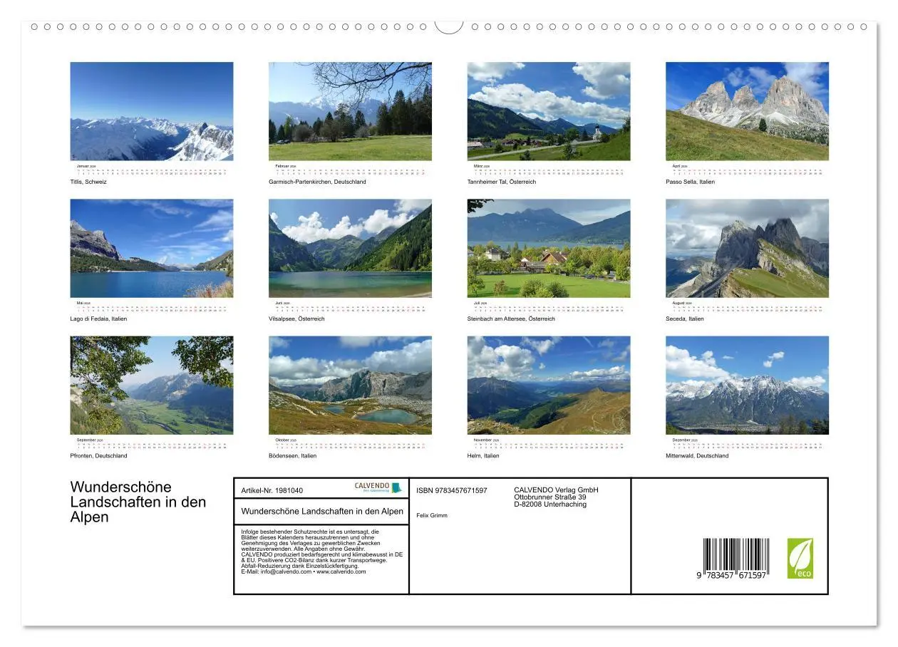 Bild: 9783457671597 | Wunderschöne Landschaften in den Alpen (hochwertiger Premium...