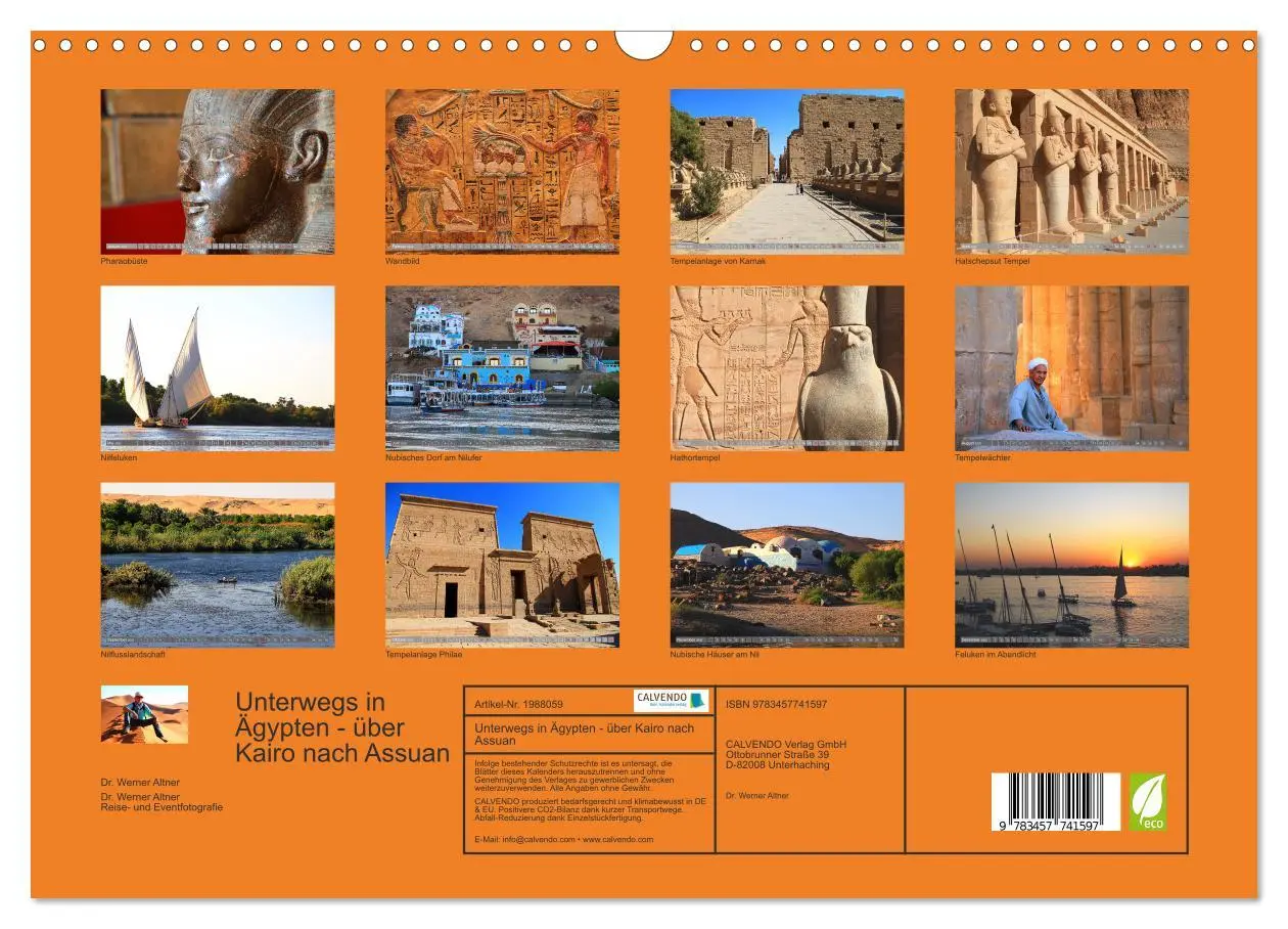 Bild: 9783457741597 | Unterwegs in Ägypten - über Kairo nach Assuan (Wandkalender 2026...