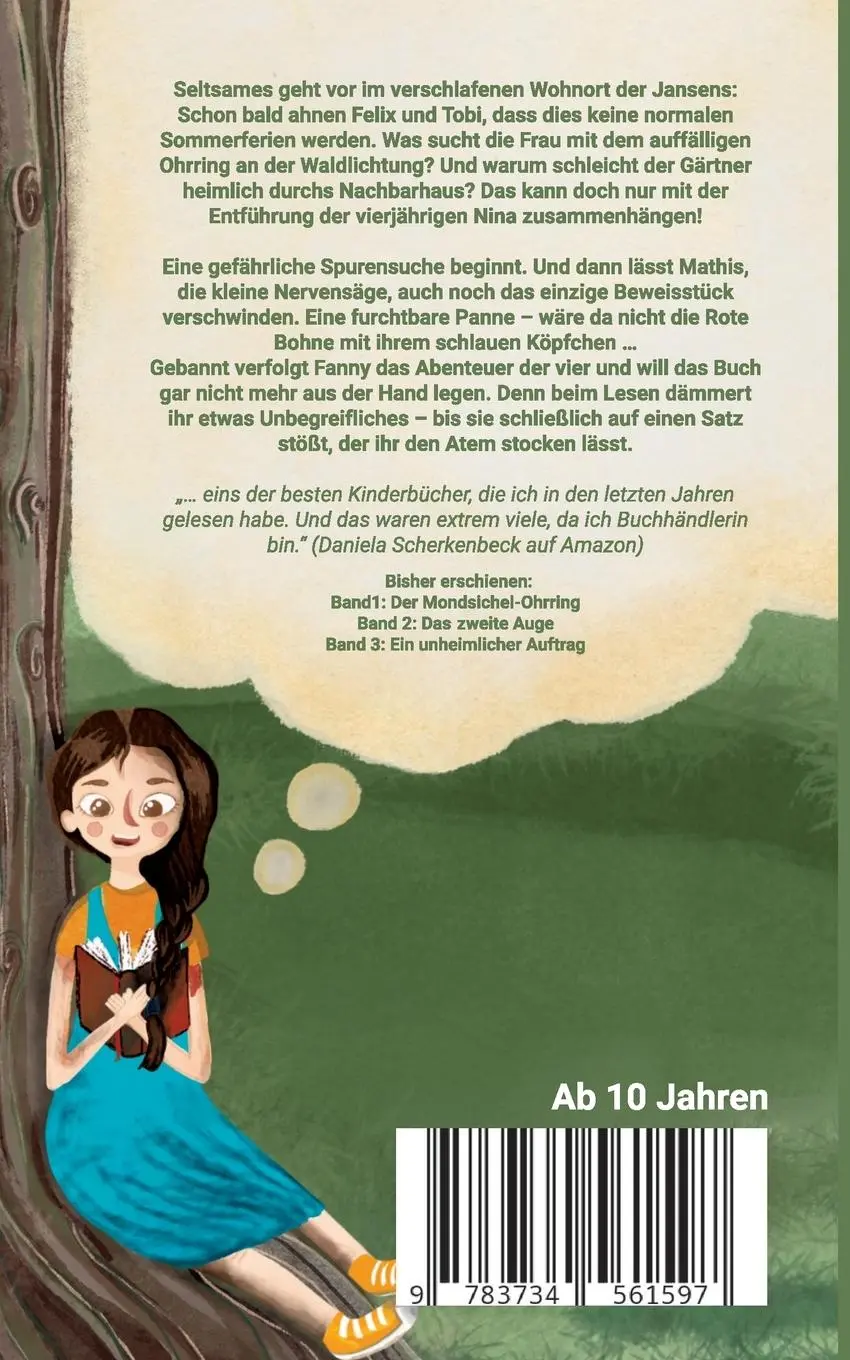 Rückseite: 9783734561597 | Der Mondsichel-Ohrring | Kinderkrimi | Ulla Hesseling | Taschenbuch