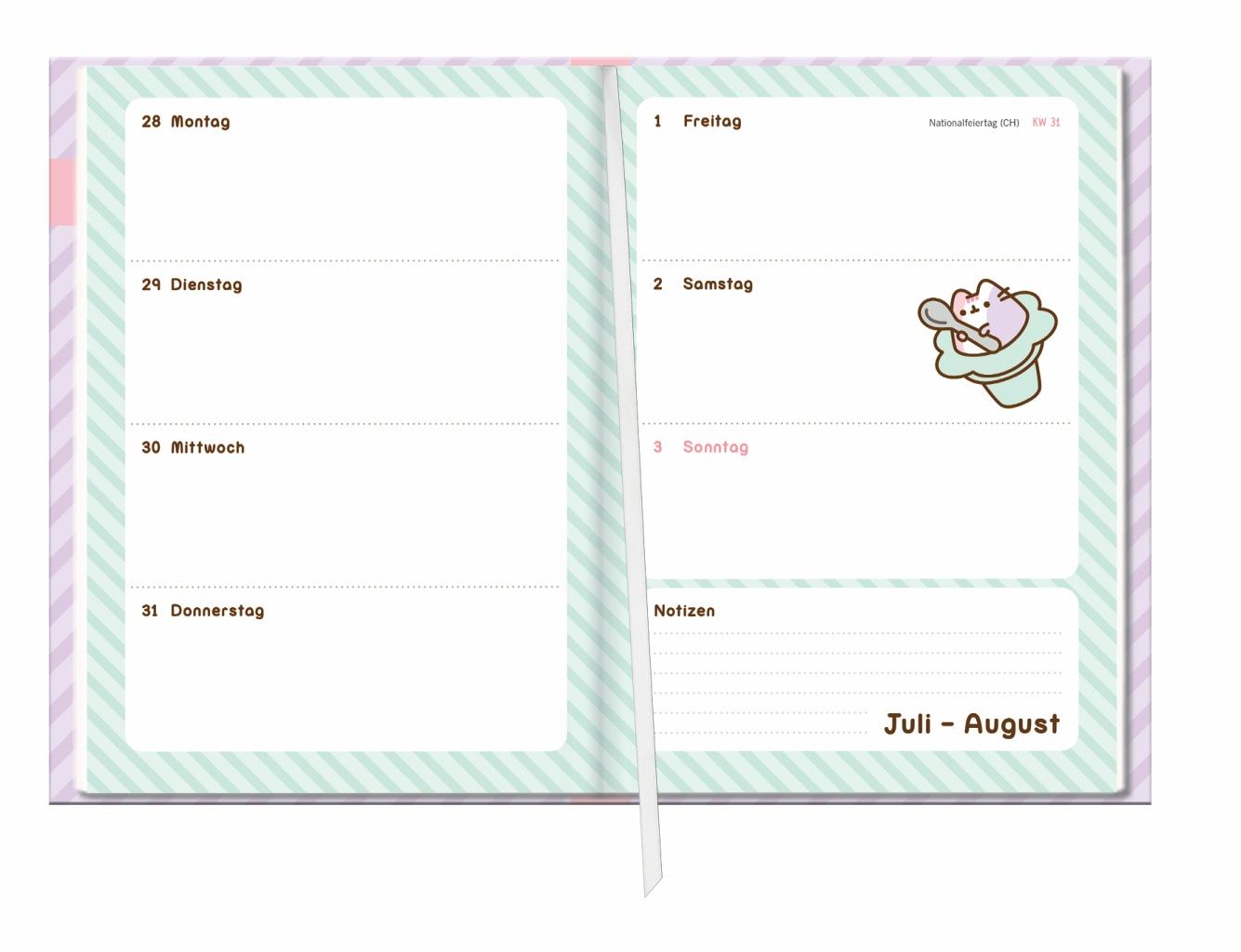 Bild: 9783756411597 | Pusheen 17-Monats-Kalenderbuch A5 2026 - 17 Monate. Von August 2025...