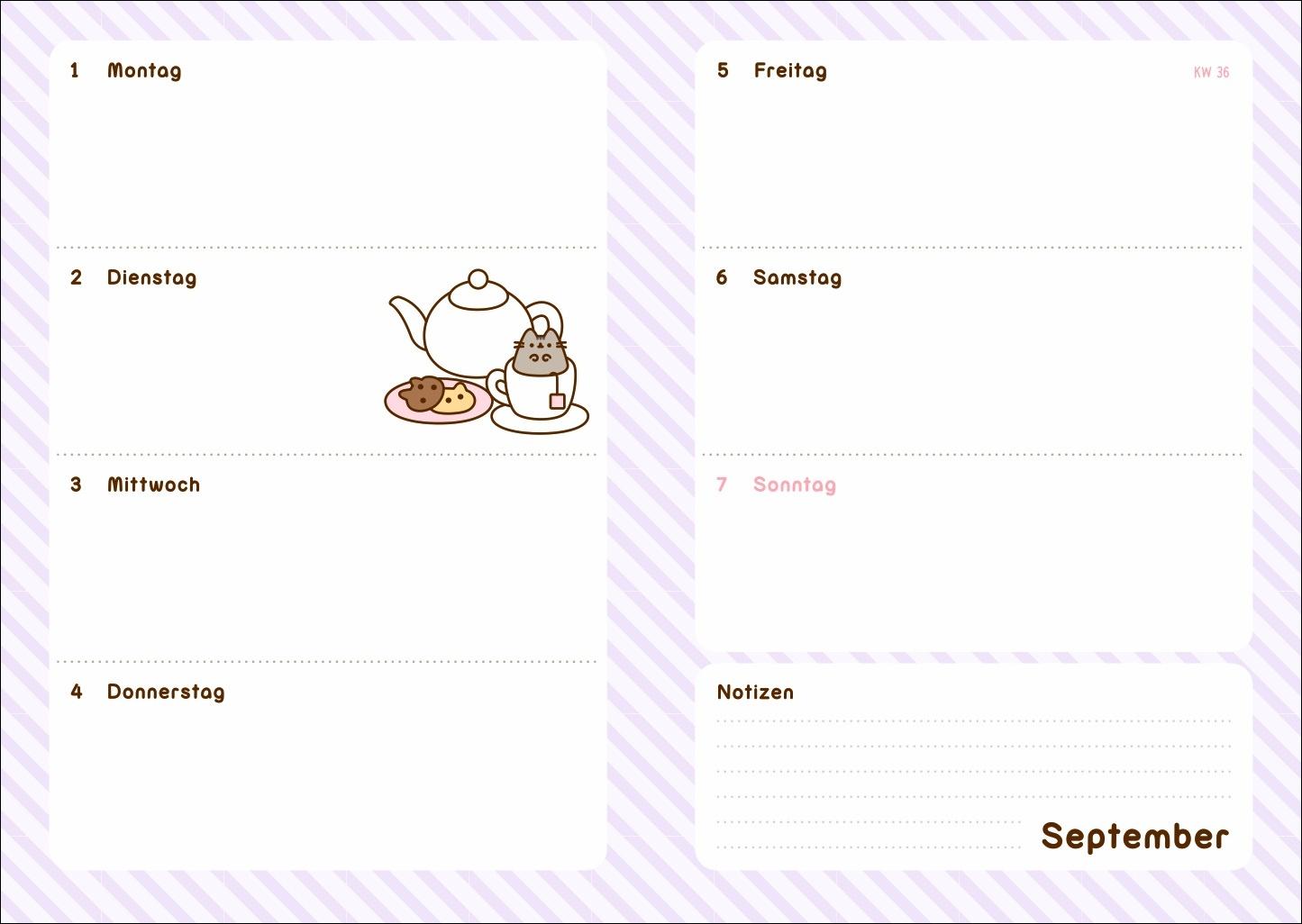 Bild: 9783756411597 | Pusheen 17-Monats-Kalenderbuch A5 2026 - 17 Monate. Von August 2025...