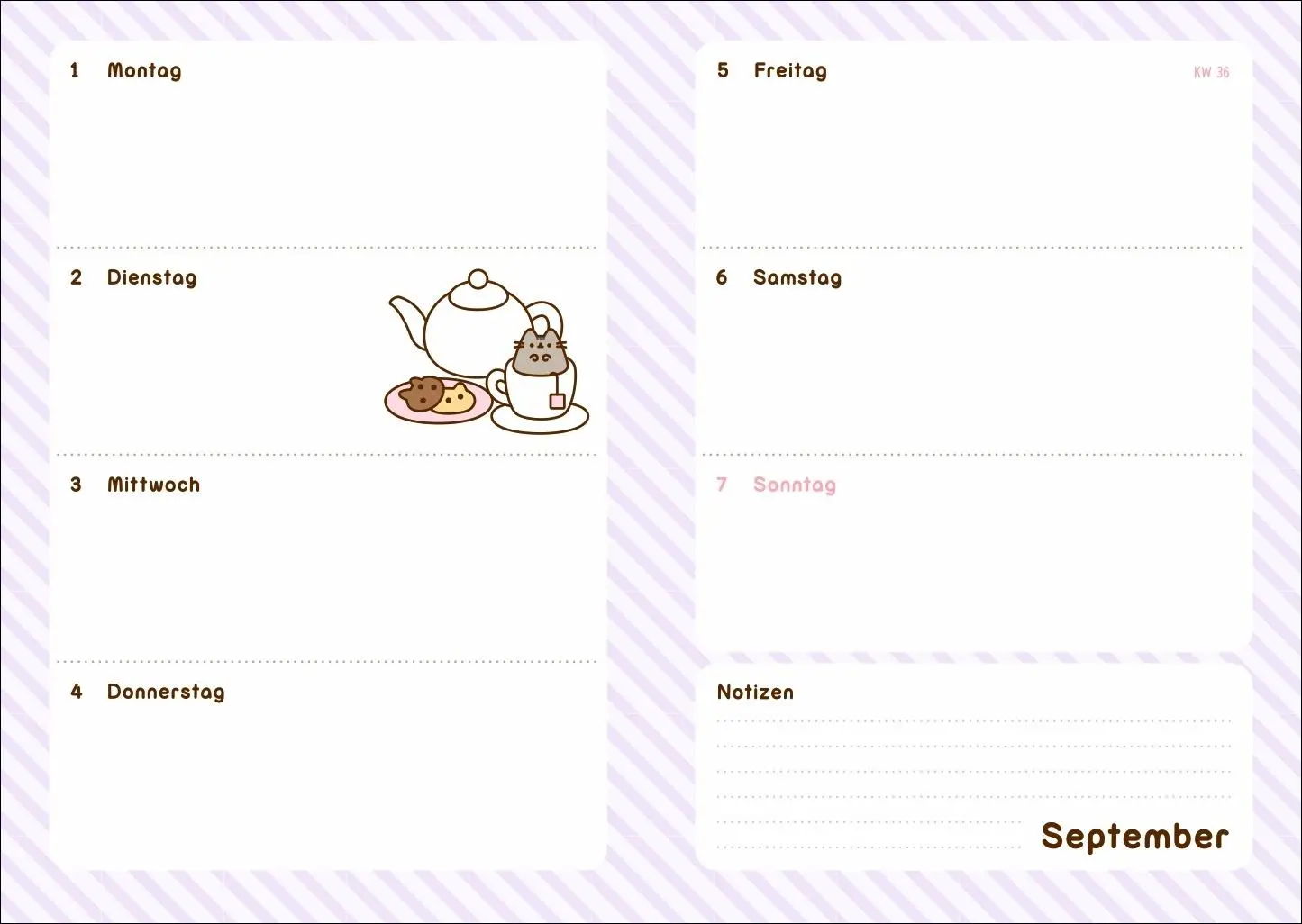 Bild: 9783756411597 | Pusheen 17-Monats-Kalenderbuch A5 2026 - 17 Monate. Von August 2025...