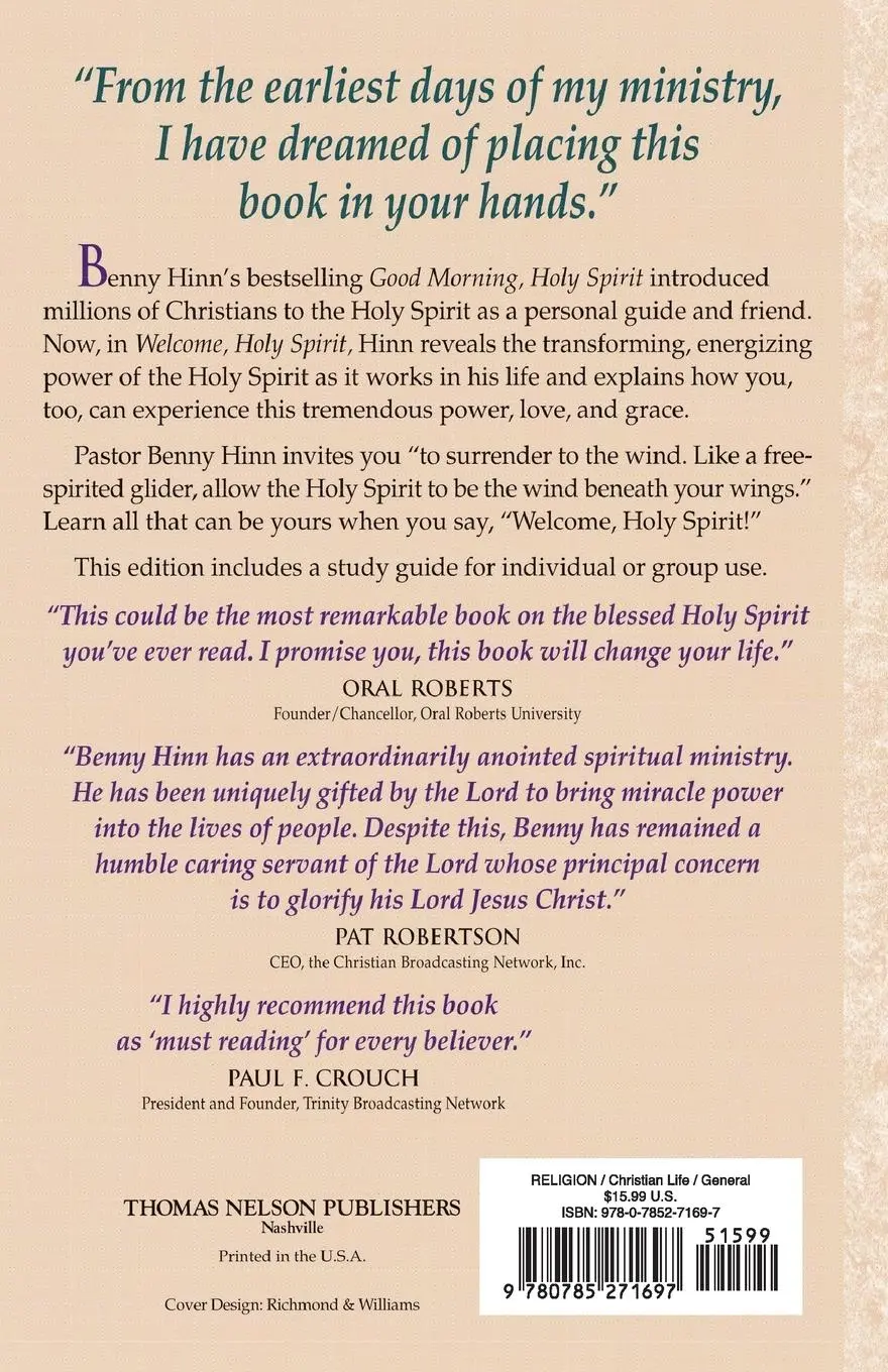 Rückseite: 9780785271697 | Welcome, Holy Spirit | Benny Hinn | Taschenbuch | Englisch | 1997