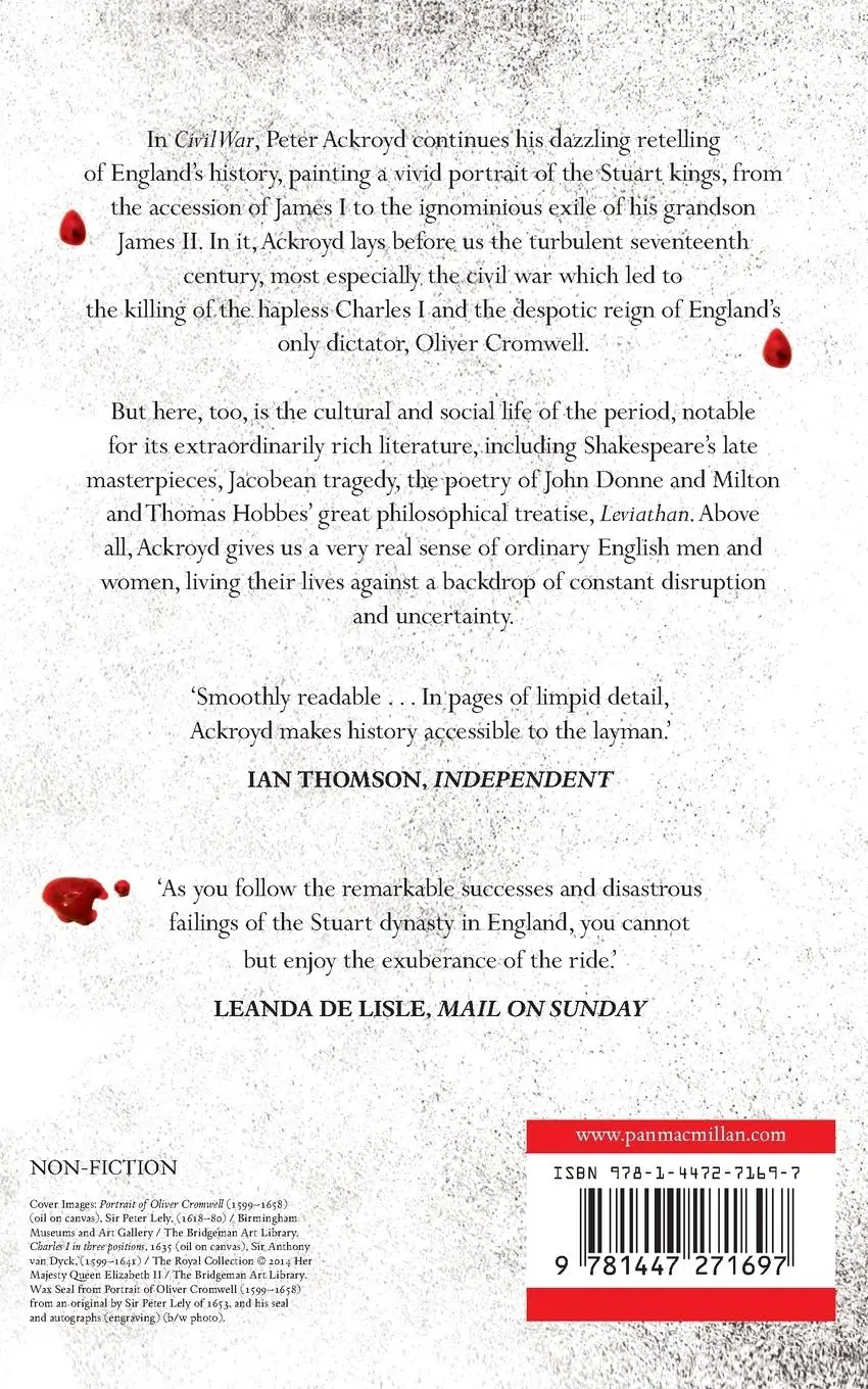 Rückseite: 9781447271697 | Civil War | The History of England Volume III | Peter Ackroyd | Buch