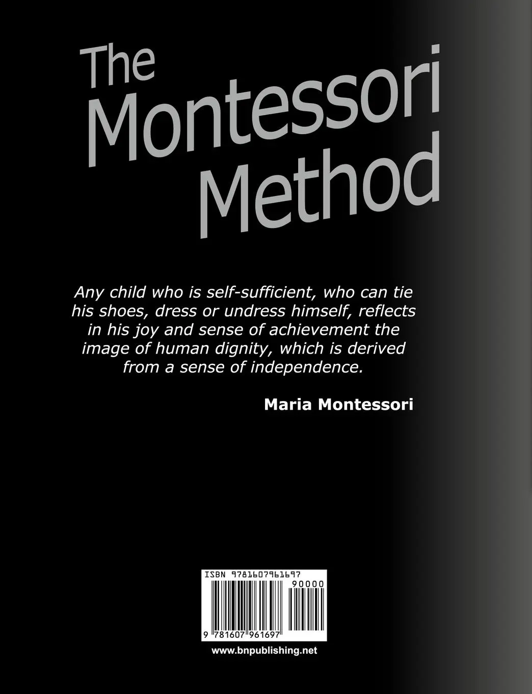 Rückseite: 9781607961697 | The Montessori Method | Maria Montessori | Taschenbuch | Englisch