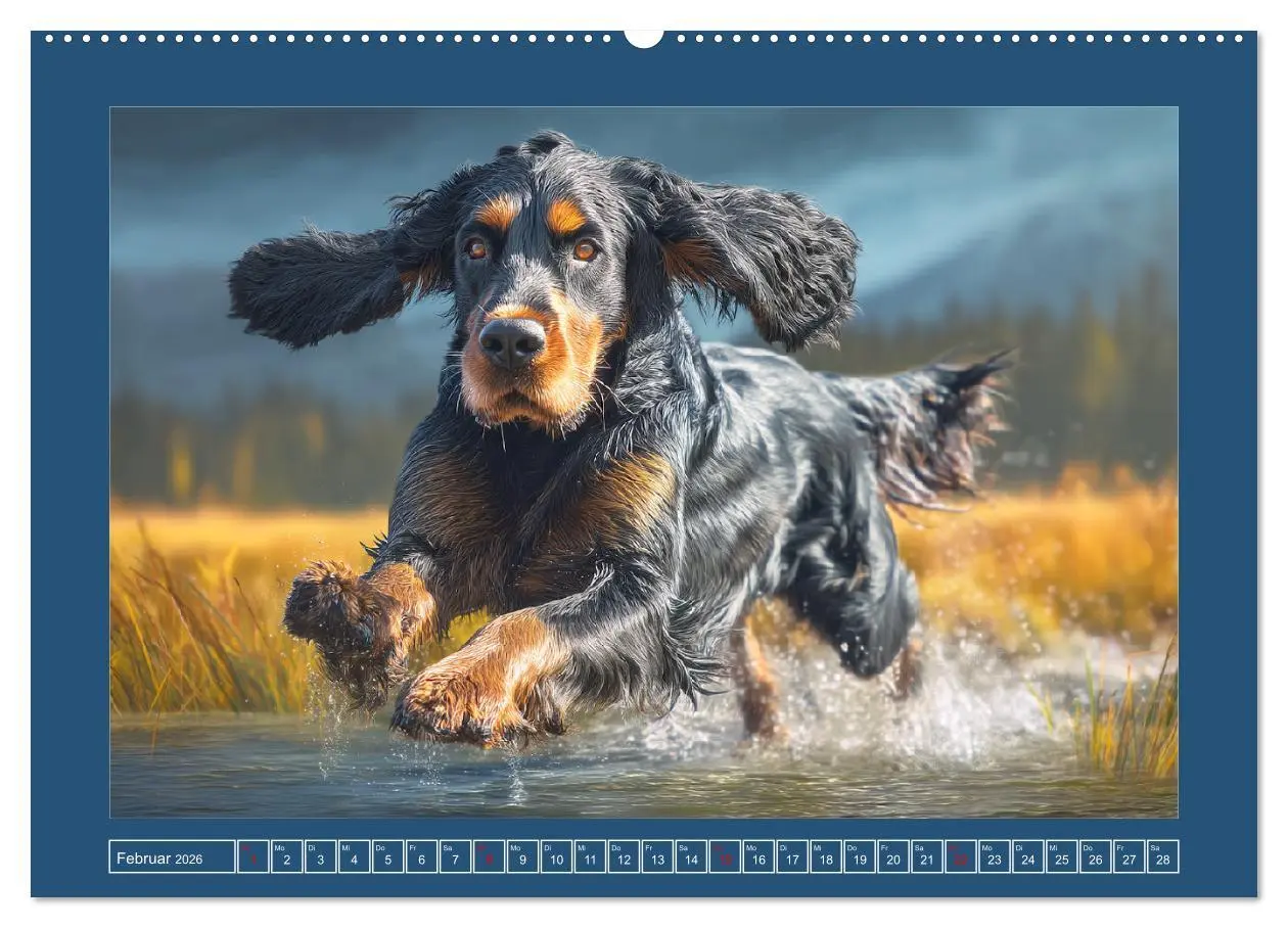 Bild: 9783457801697 | Gordon Setter. Edle Seelen in der Natur (Wandkalender 2026 DIN A2...