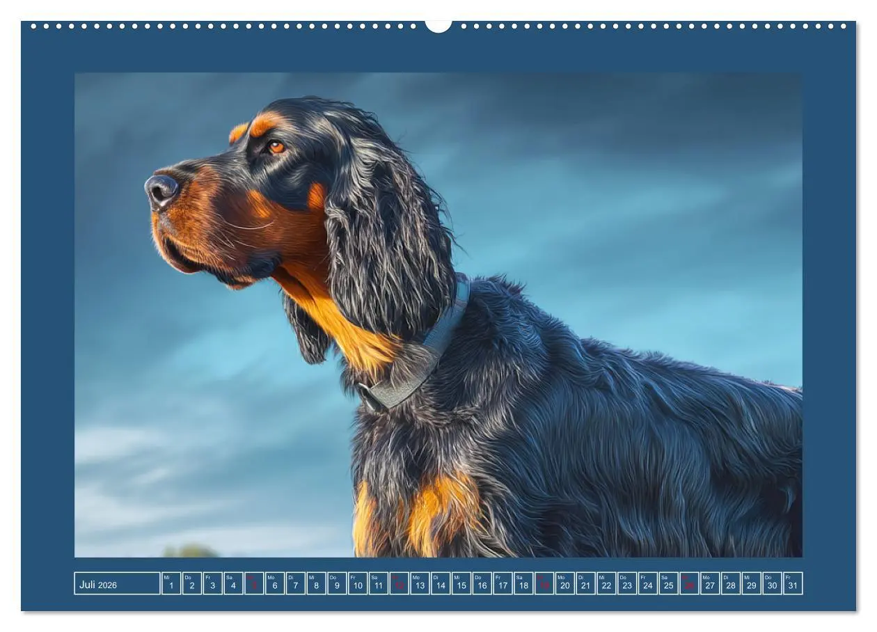 Bild: 9783457801697 | Gordon Setter. Edle Seelen in der Natur (Wandkalender 2026 DIN A2...