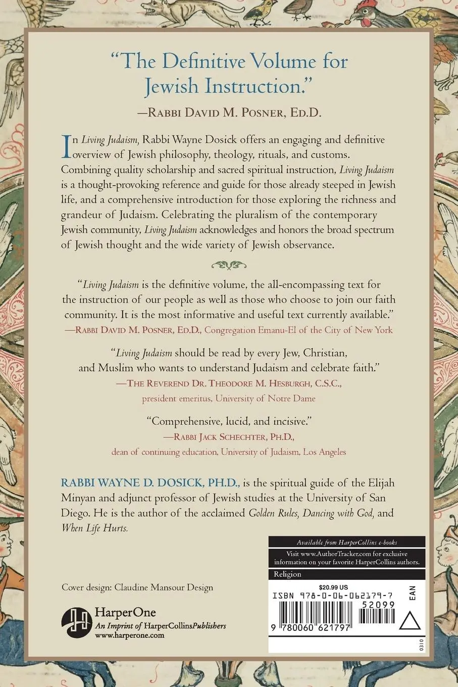 Rückseite: 9780060621797 | Living Judaism | Wayne D Dosick | Taschenbuch | Englisch | 2010