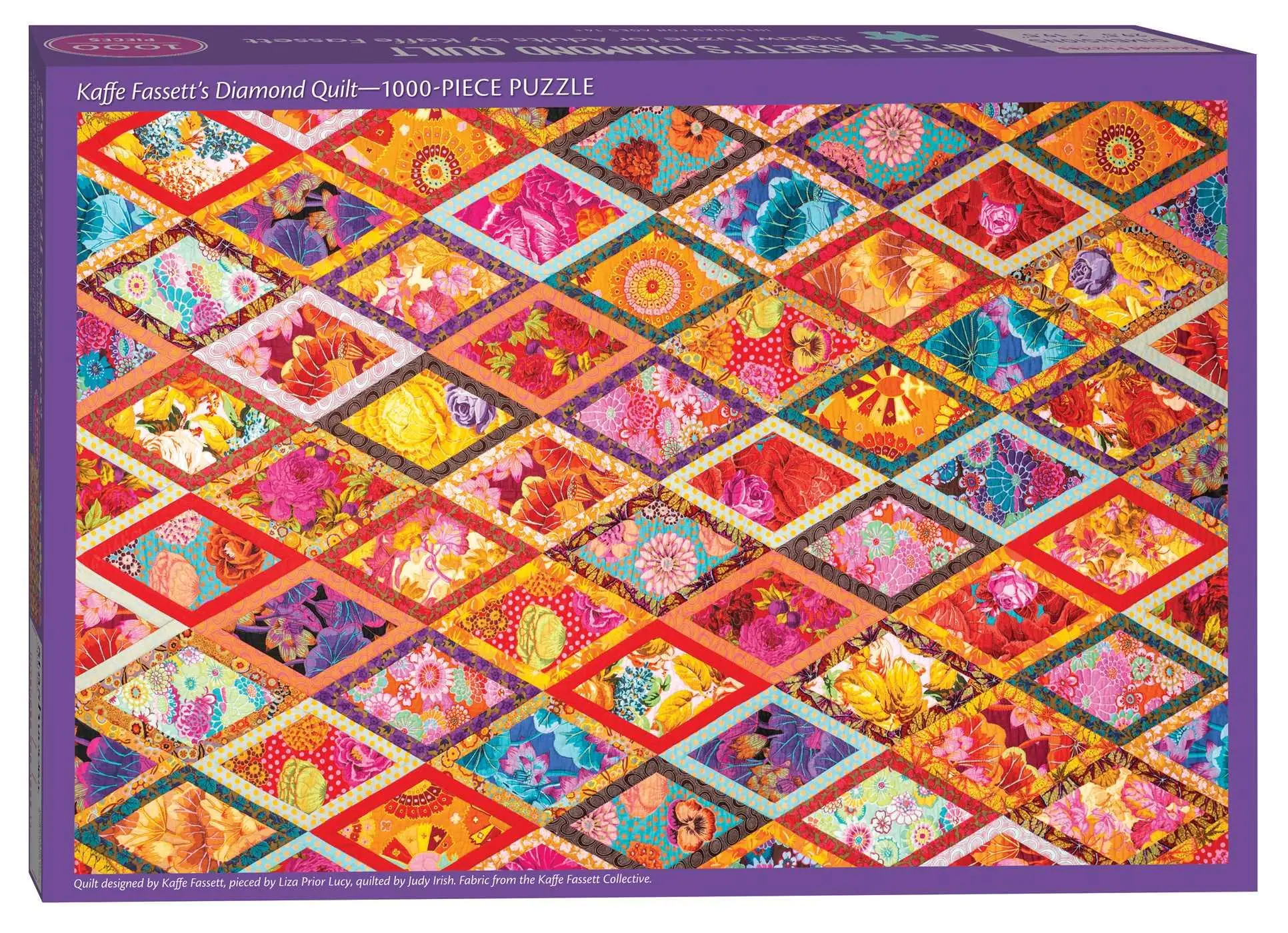 Cover: 9781644031797 | Kaffe Fassett's Diamond Quilt Jigsaw Puzzle for Adults | Kaffe Fassett