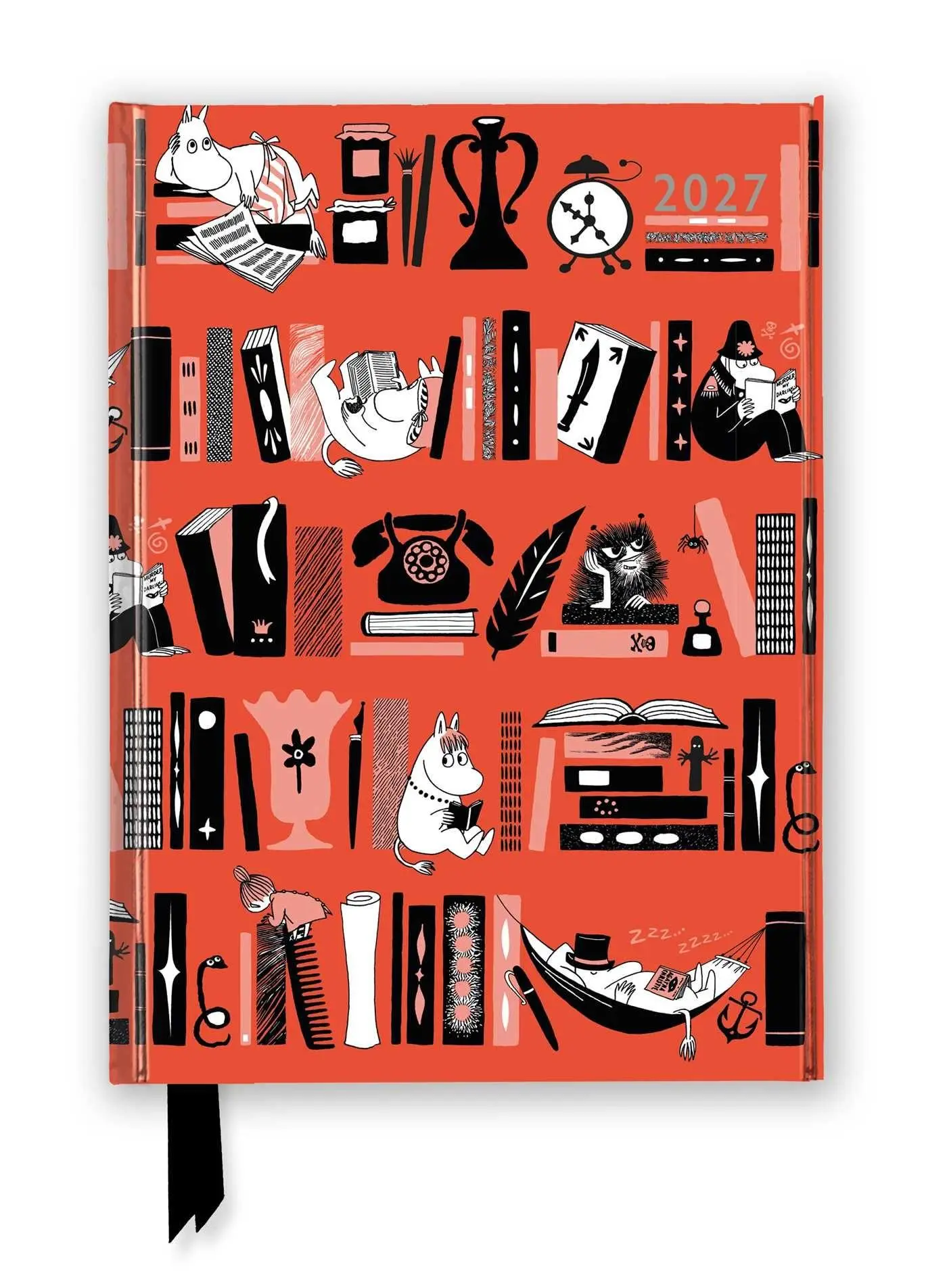 Cover: 9781806941797 | Tove Jansson - Mumin Bücherregal - Terminkalender 2027 | Tree Flame
