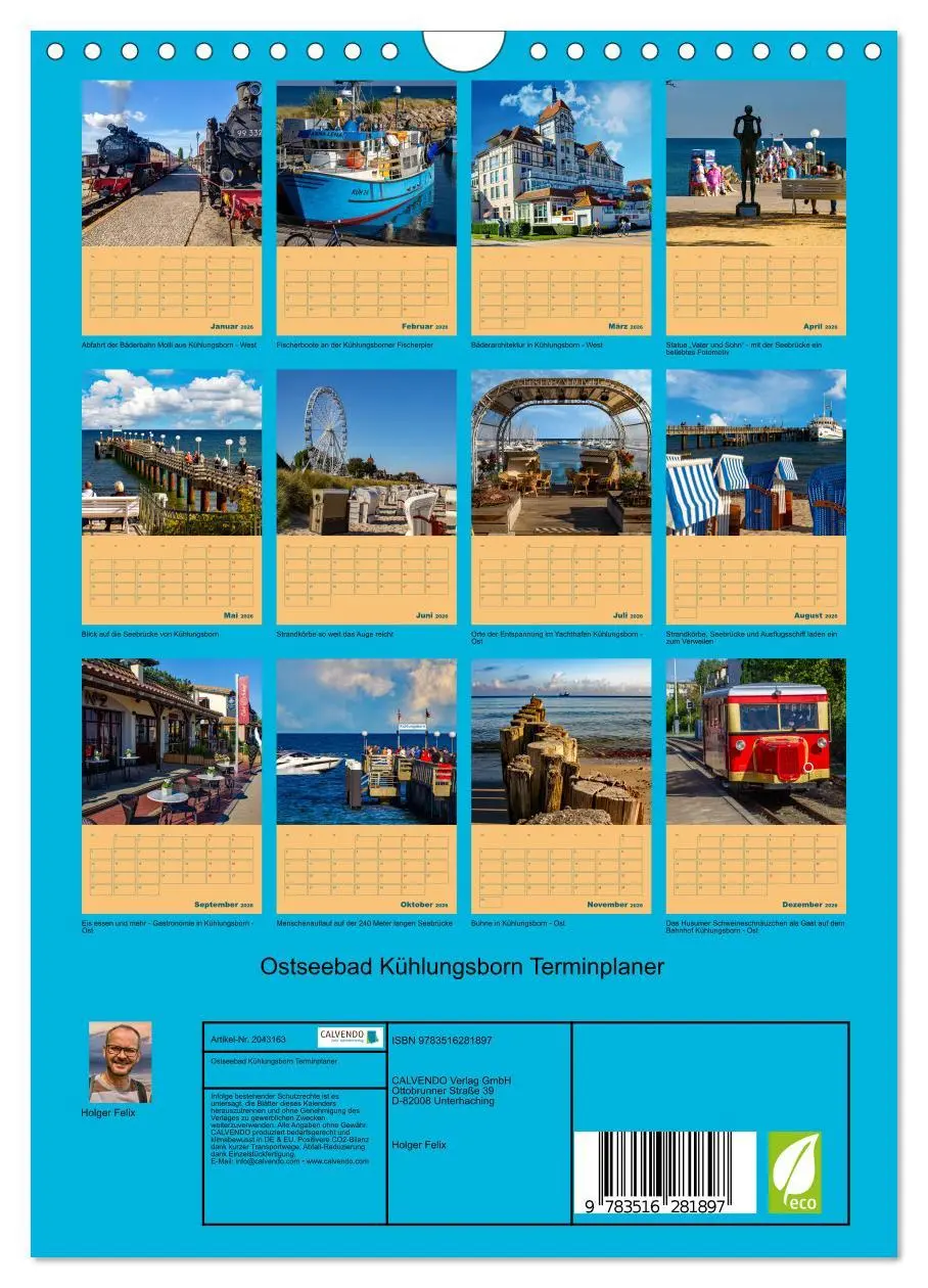 Bild: 9783516281897 | Ostseebad Kühlungsborn Terminplaner (Wandkalender 2026 DIN A4...
