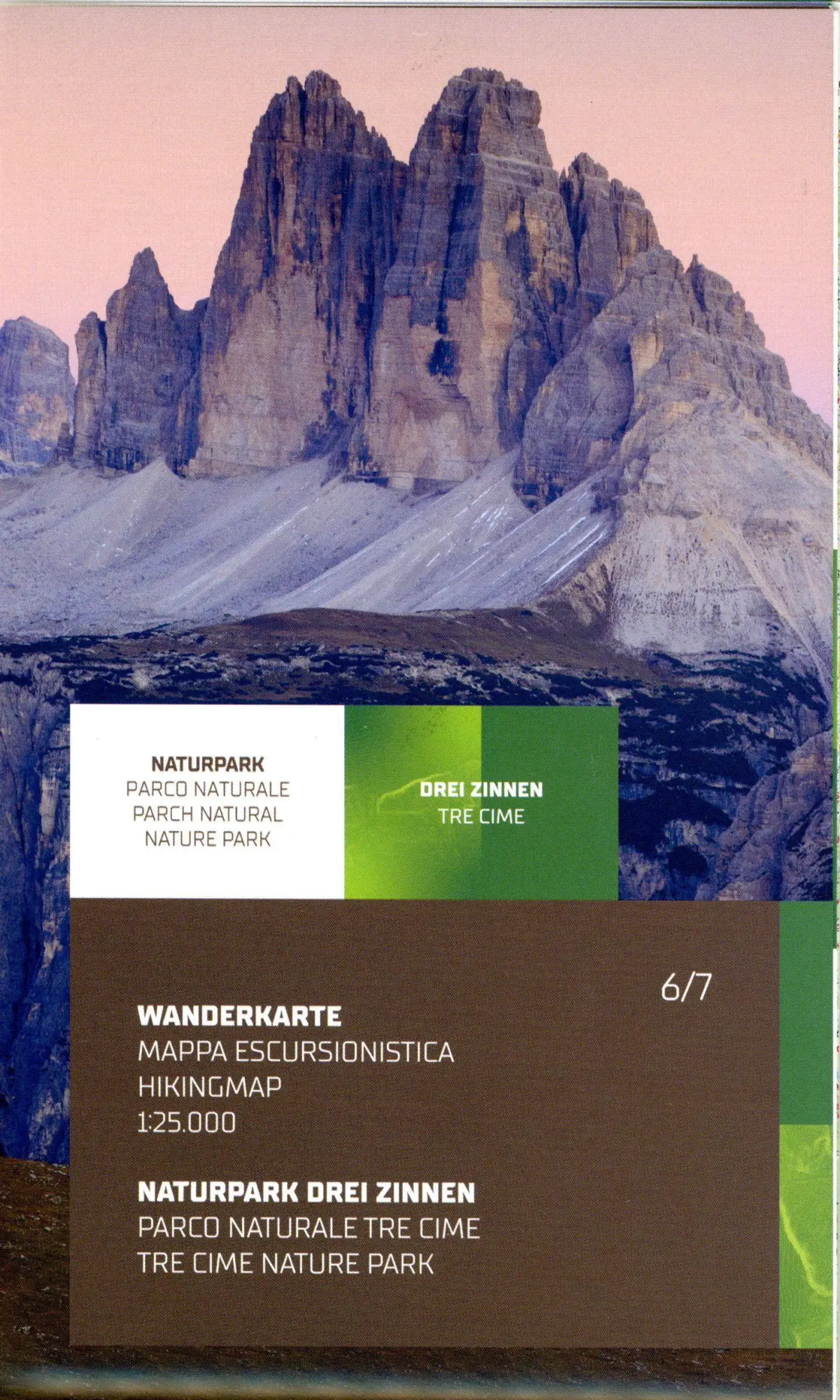 Cover: 9788883151897 | Parco naturale Tre Cime. Carta topografica per escursionisti in...