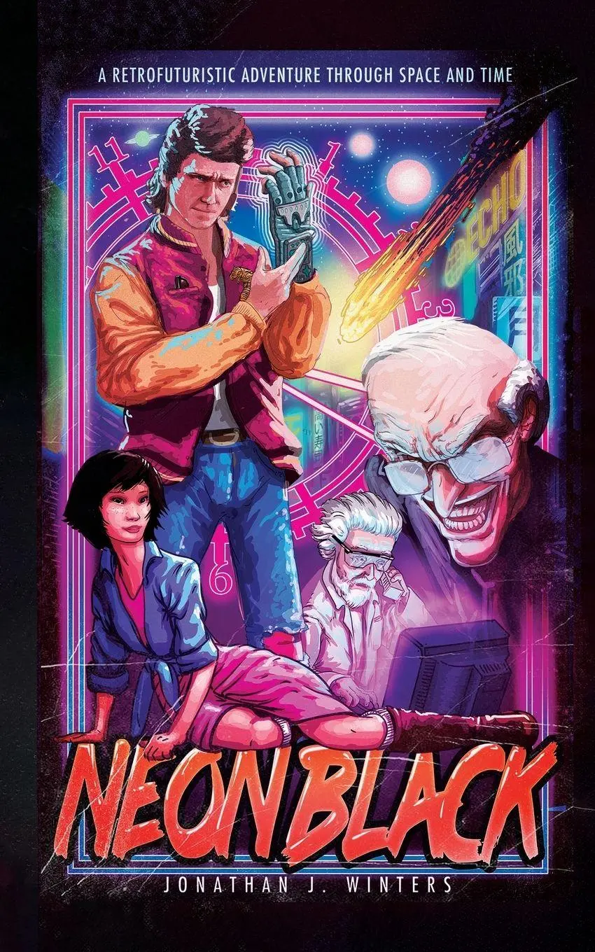 Cover: 9789153181897 | NEON BLACK | A Retrofuturistic Adventure Through Space and Time | Buch