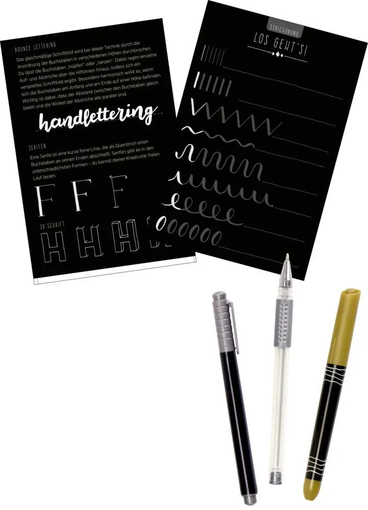 Bild: 4050003951997 | Handlettering | Black Edition | Deutsch | 2023 | Coppenrath, Münster