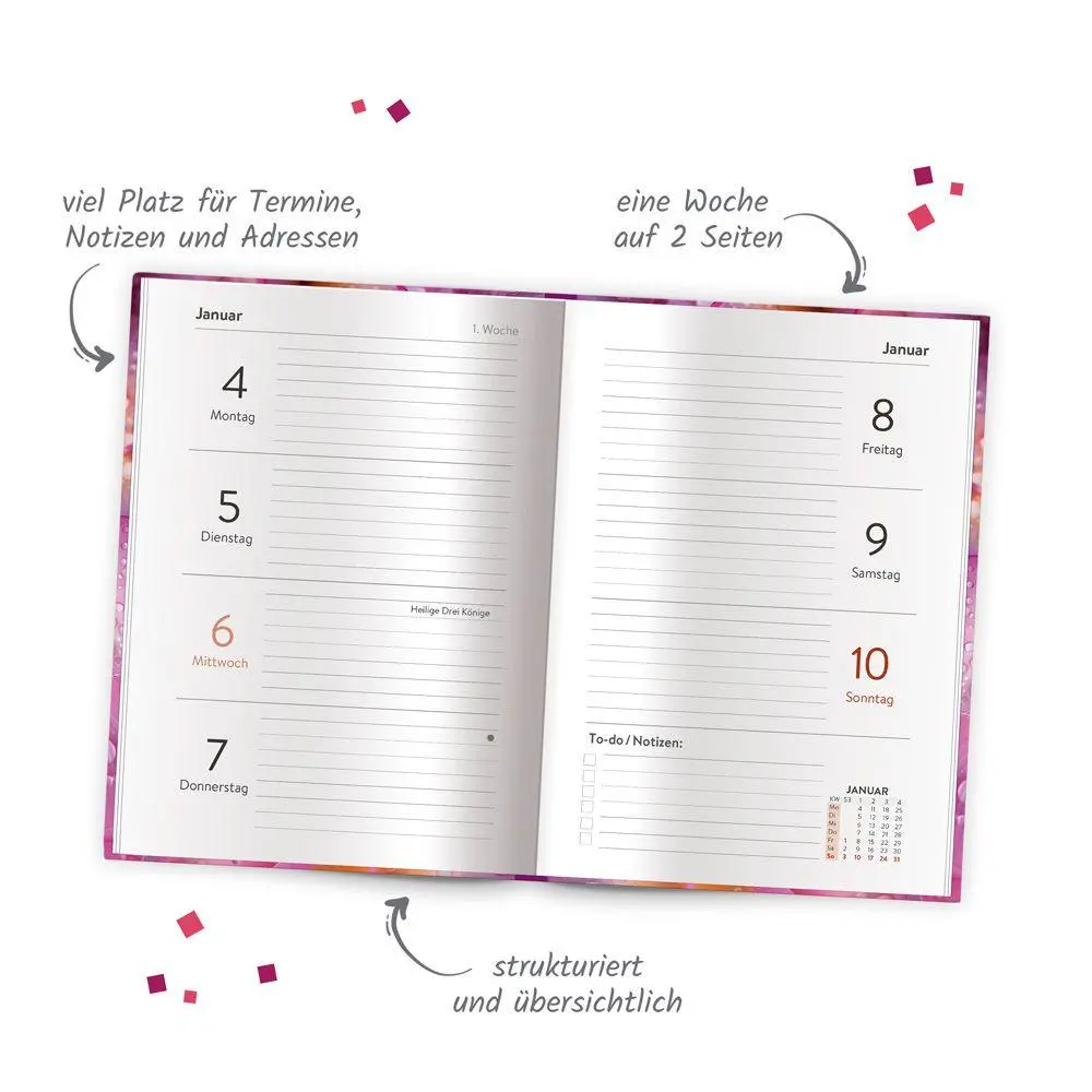 Bild: 4251901511997 | TRÖTSCH - Taschenkalender A6 Flowers 2027 | Wochenkalender | KG | 2027