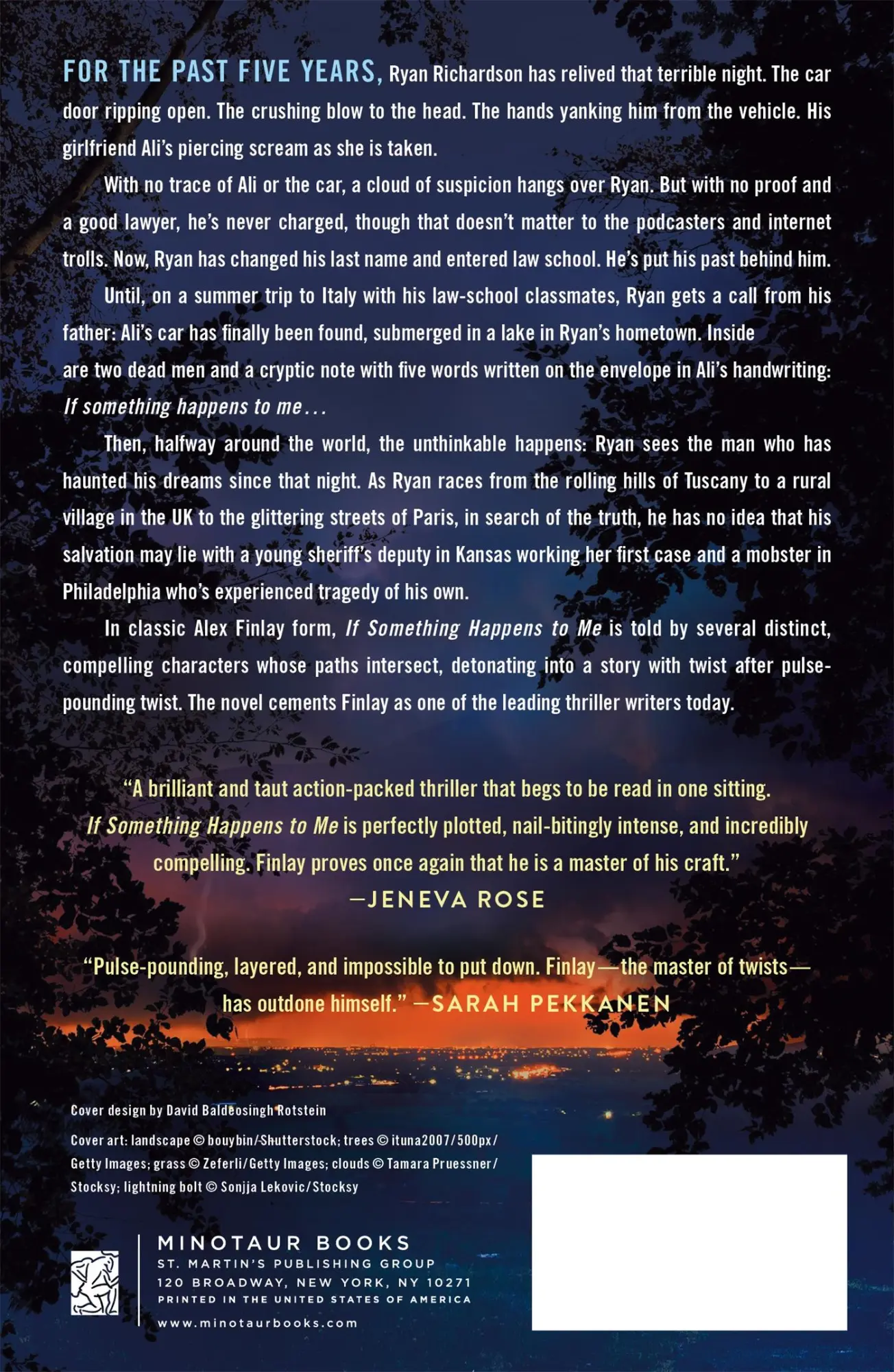 Rückseite: 9781250371997 | If Something Happens to Me | Alex Finlay | Taschenbuch | Englisch