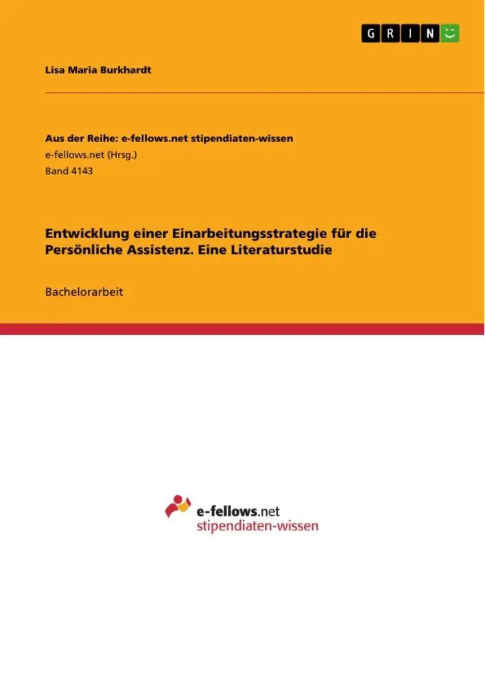 Cover: 9783346681997 | Entwicklung einer Einarbeitungsstrategie für die Persönliche...
