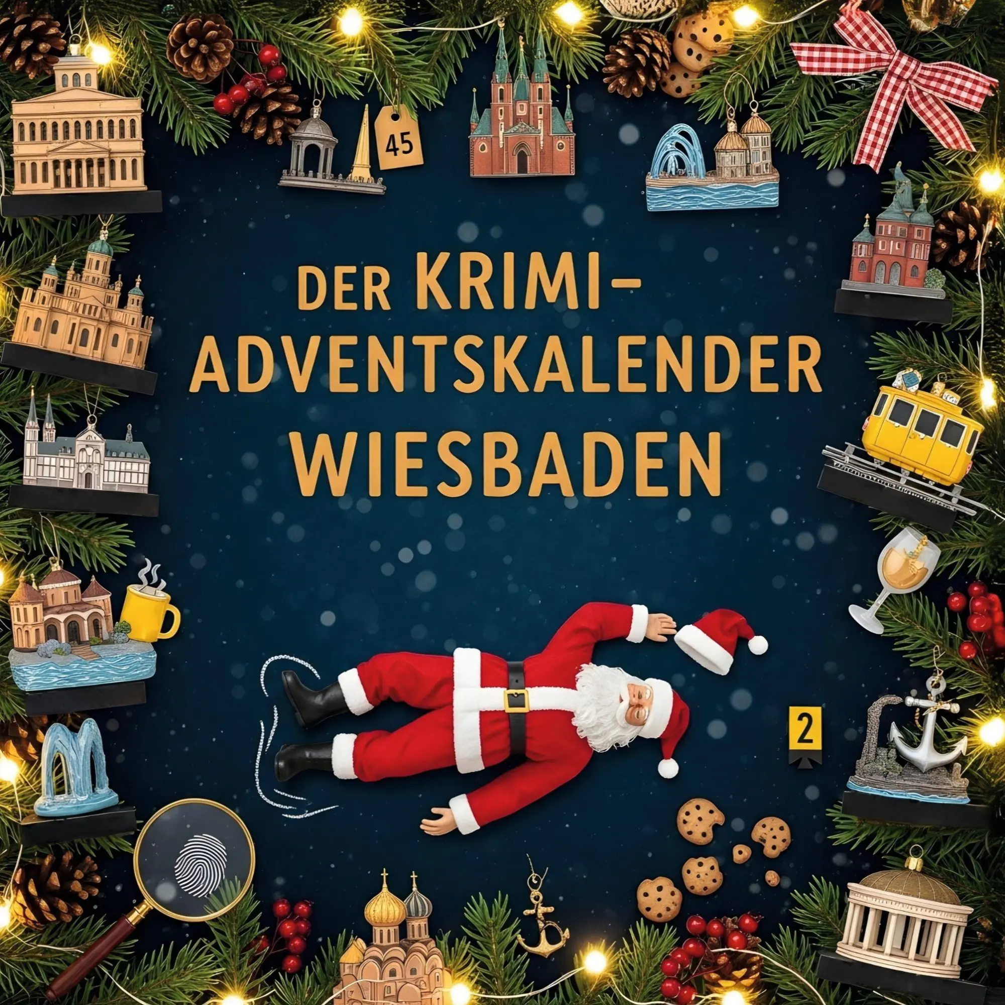 Cover: 9783695301997 | Der Krimi-Adventskalender Wiesbaden | Mordsverdächtig in 24 Akten