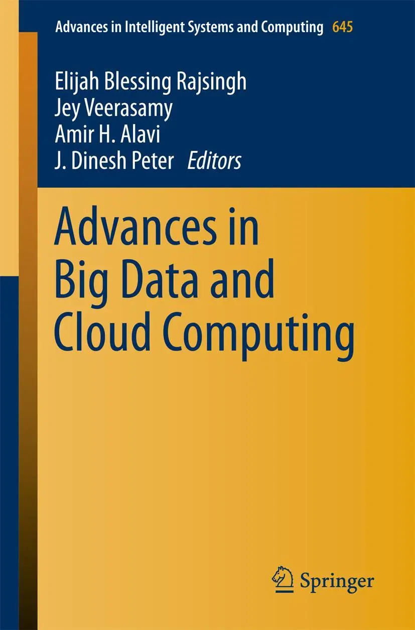 Cover: 9789811071997 | Advances in Big Data and Cloud Computing | Rajsingh (u. a.) | Buch | x