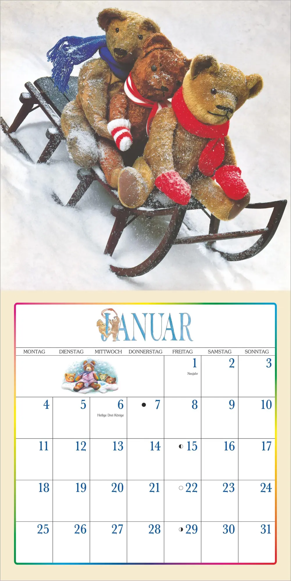 Bild: 4069095012097 | Der Teddybär Kalender 2027 | Neumann Verlage GmbH &amp; Co KG | Kalender