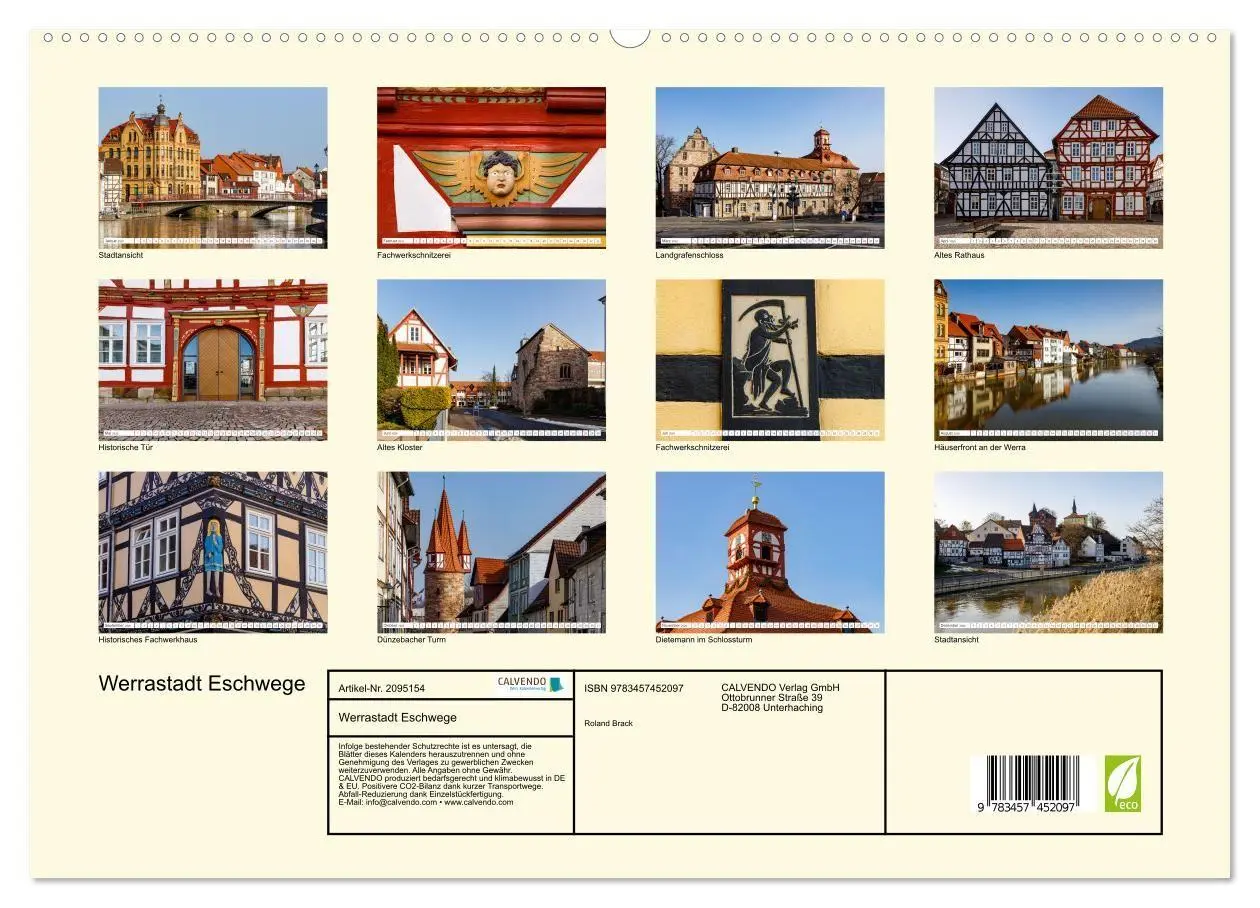 Bild: 9783457452097 | Werrastadt Eschwege (hochwertiger Premium Wandkalender 2026 DIN A2...
