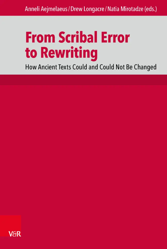 Cover: 9783525522097 | From Scribal Error to Rewriting | Anneli Aejmelaeus | Buch | 409 S.