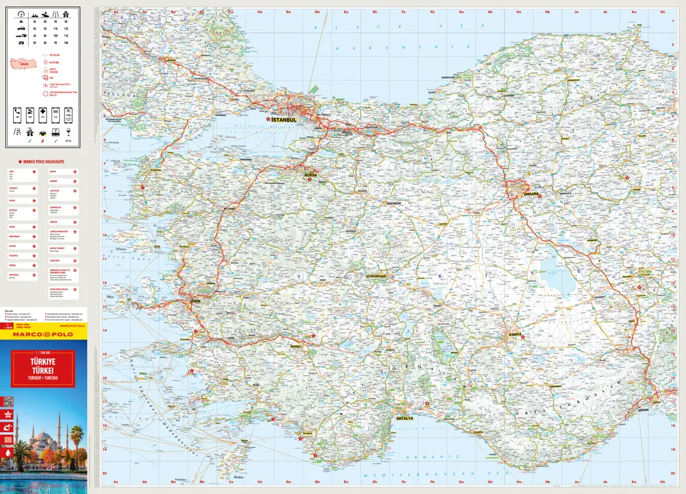 Bild: 9783575022097 | MARCO POLO Reisekarte Türkei 1:1 Mio. | (Land-)Karte | Deutsch | 2025