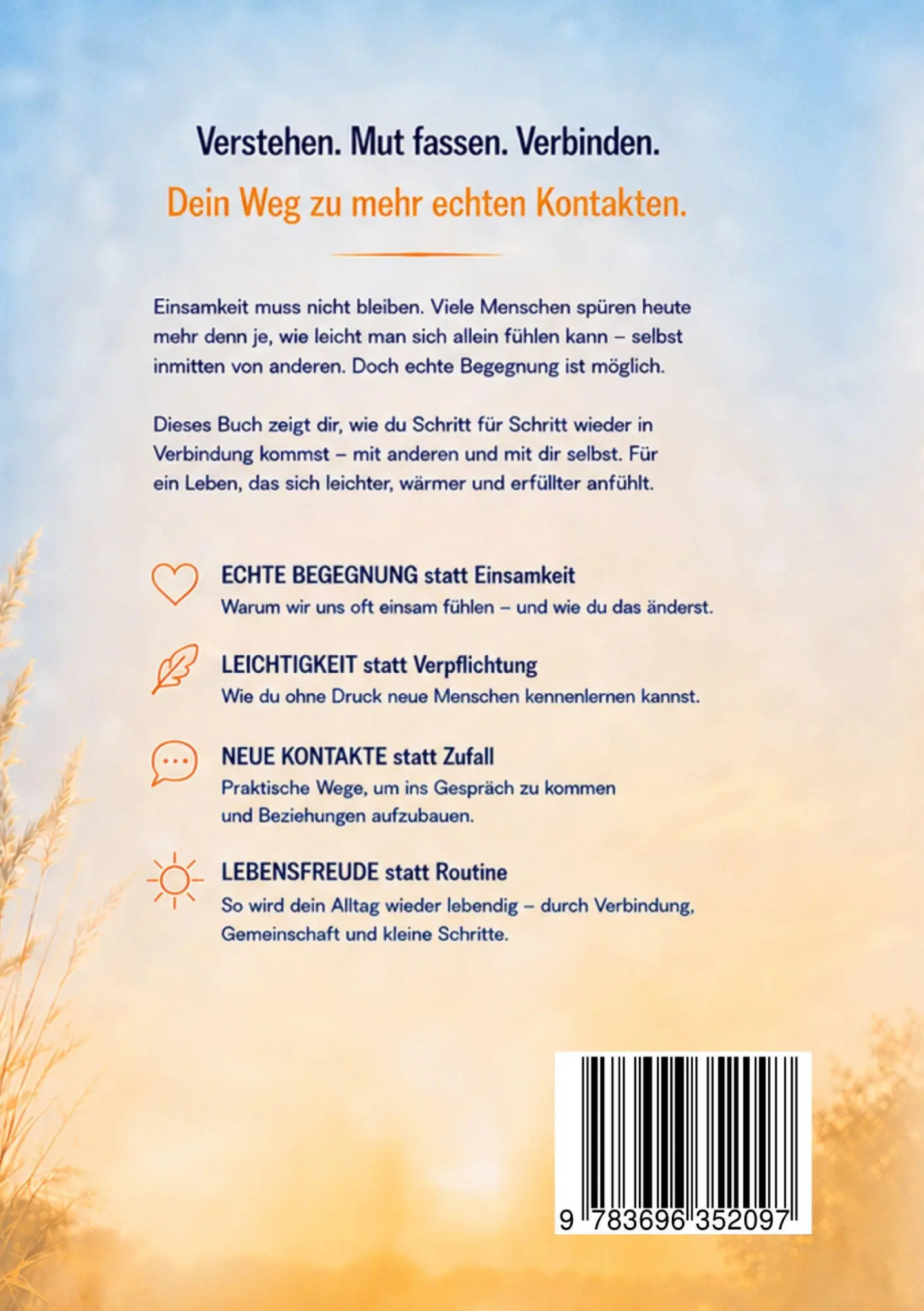 Rückseite: 9783696352097 | Allein leben, aber nicht allein sein | Frank Kramer | Taschenbuch