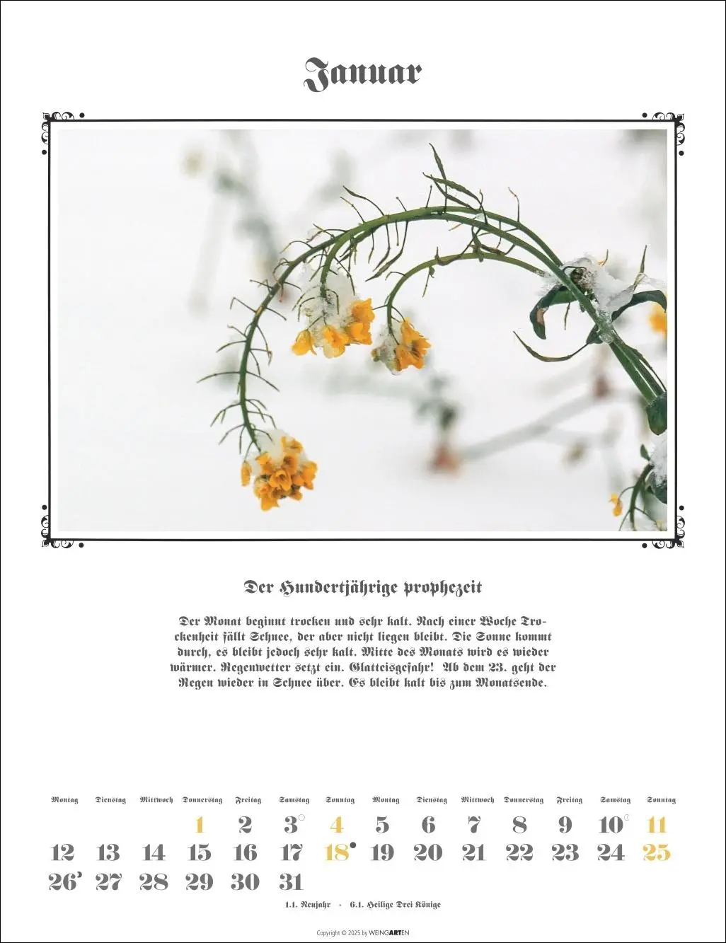 Bild: 9783839902097 | Der Hundertjährige Kalender 2026 | Wolf-Dietmar Unterweger | Kalender