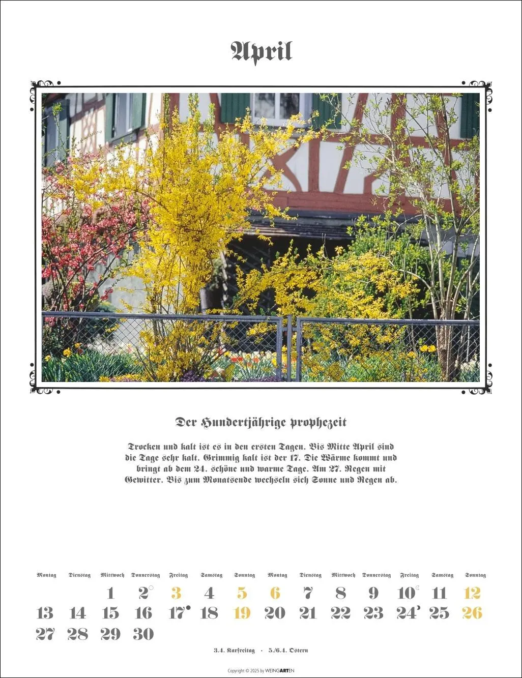 Bild: 9783839902097 | Der Hundertjährige Kalender 2026 | Wolf-Dietmar Unterweger | Kalender