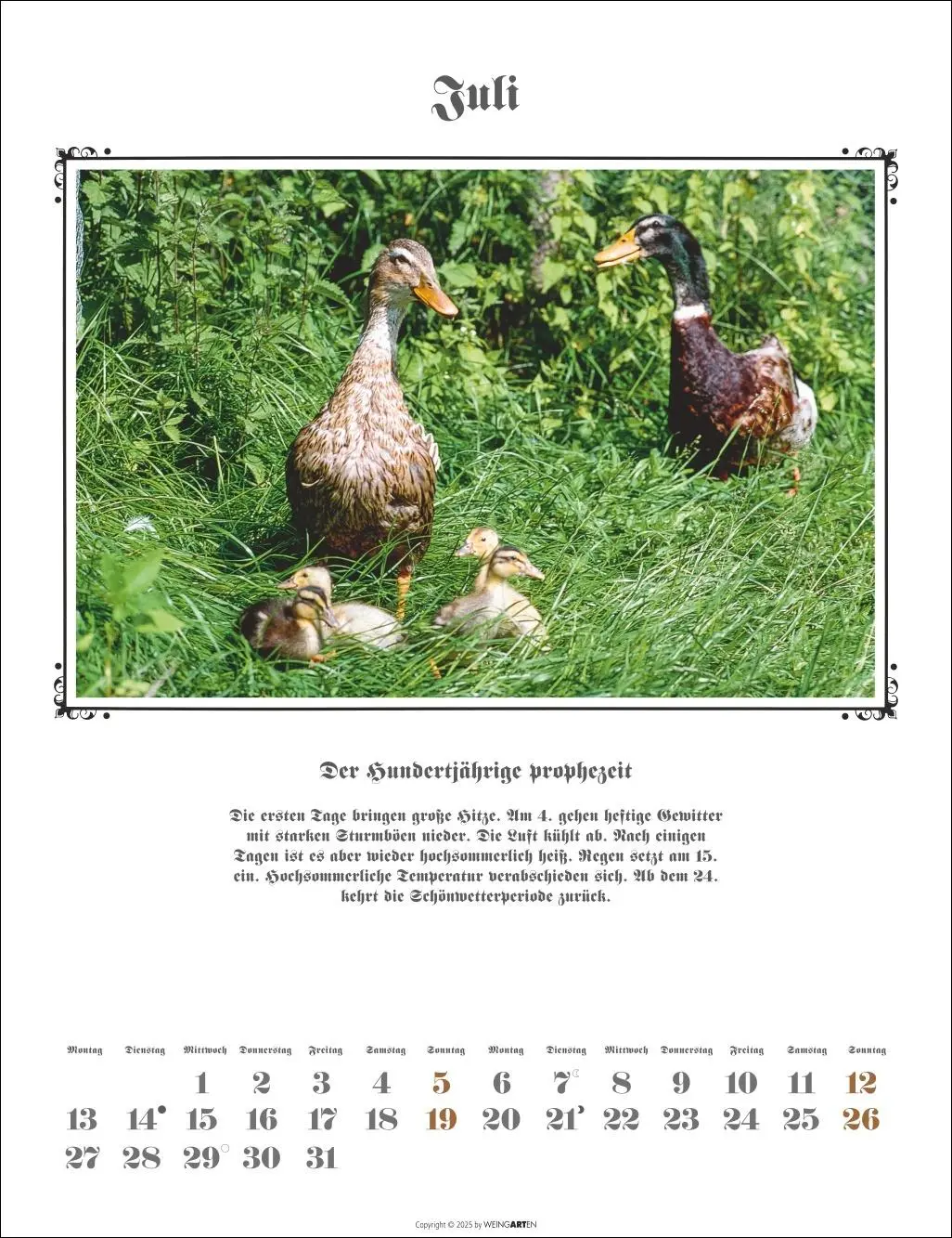 Bild: 9783839902097 | Der Hundertjährige Kalender 2026 | Wolf-Dietmar Unterweger | Kalender
