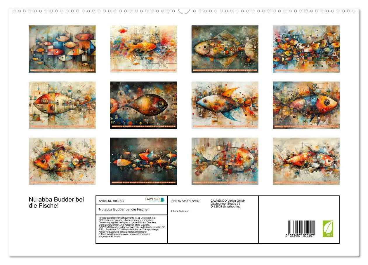 Bild: 9783457372197 | Nu abba Budder bei die Fische! (hochwertiger Premium Wandkalender...
