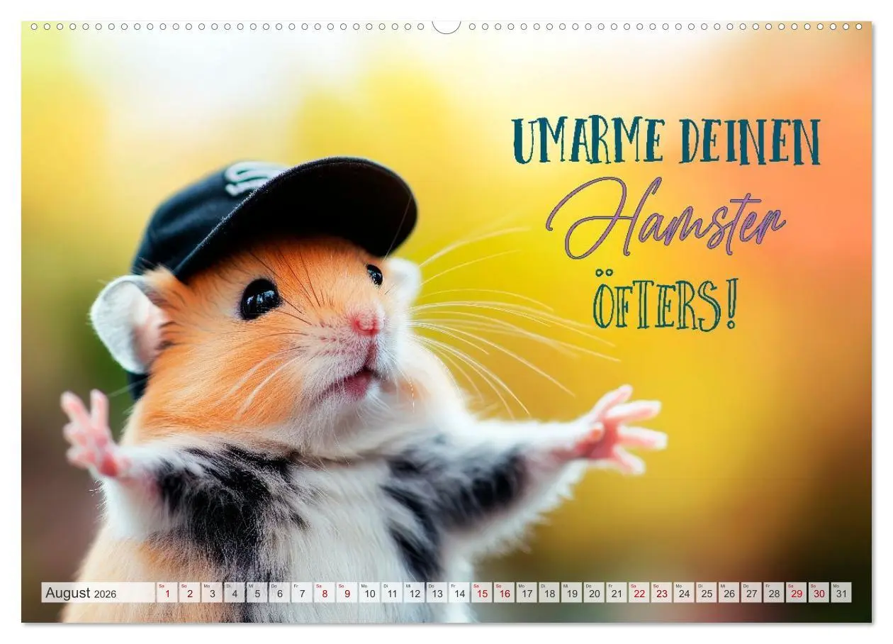 Bild: 9783457992197 | Hamsterhumor - Kleine Zuckerschnute, aber oho (Wandkalender 2026...