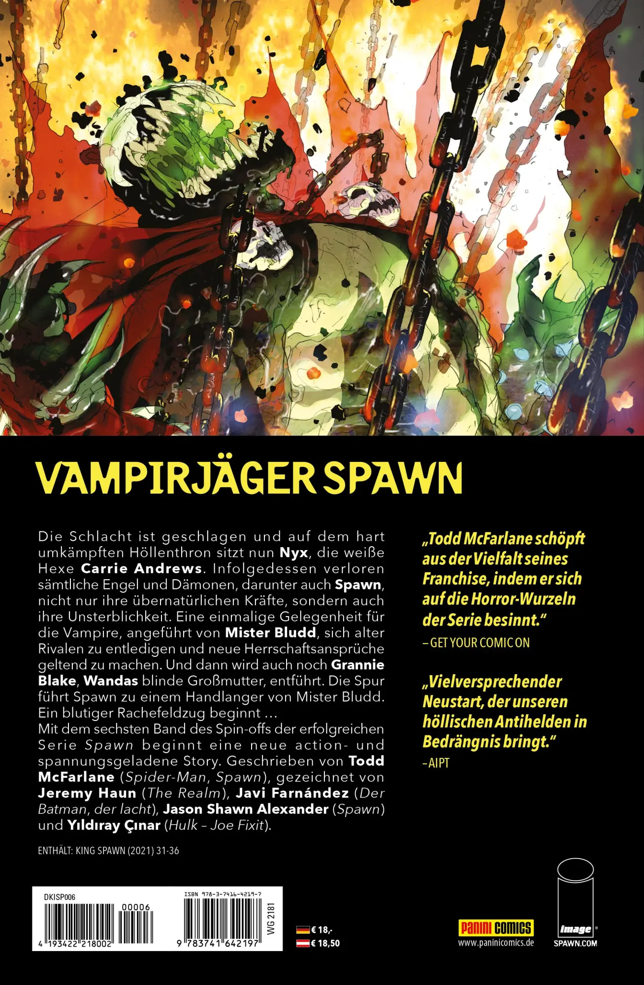 Rückseite: 9783741642197 | King Spawn | Bd. 6: Königreich der Vampire | Alexander (u. a.) | Buch