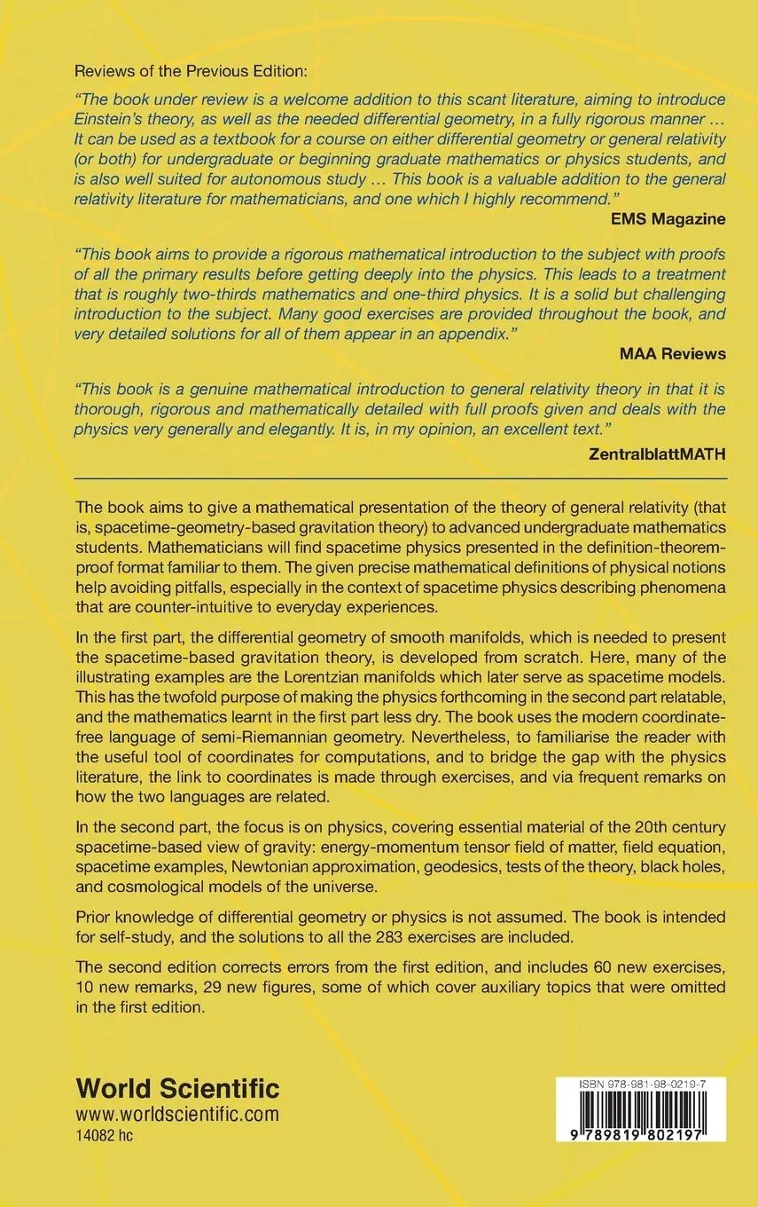 Rückseite: 9789819802197 | MATH INTRO GEN RELATIV (2ND ED) | Amol Sasane | Buch | Englisch | 2024