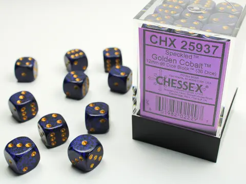 Cover: 601982022297 | Speckled® 12mm d6 Golden Cobalt™ Dice Block™ (36 dice) | deutsch