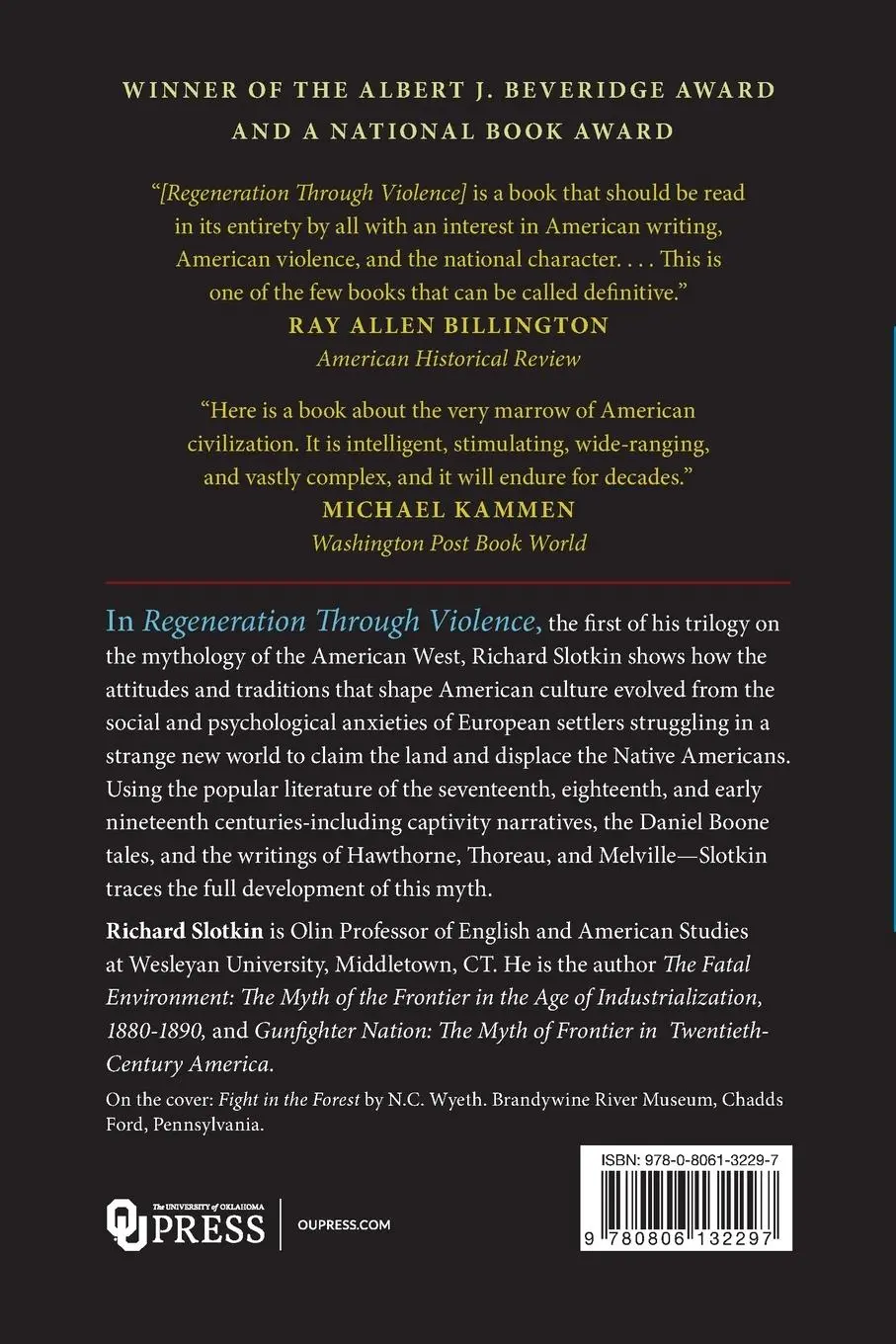 Rückseite: 9780806132297 | Regeneration Through Violence | Richard Slotkin | Taschenbuch | 2020
